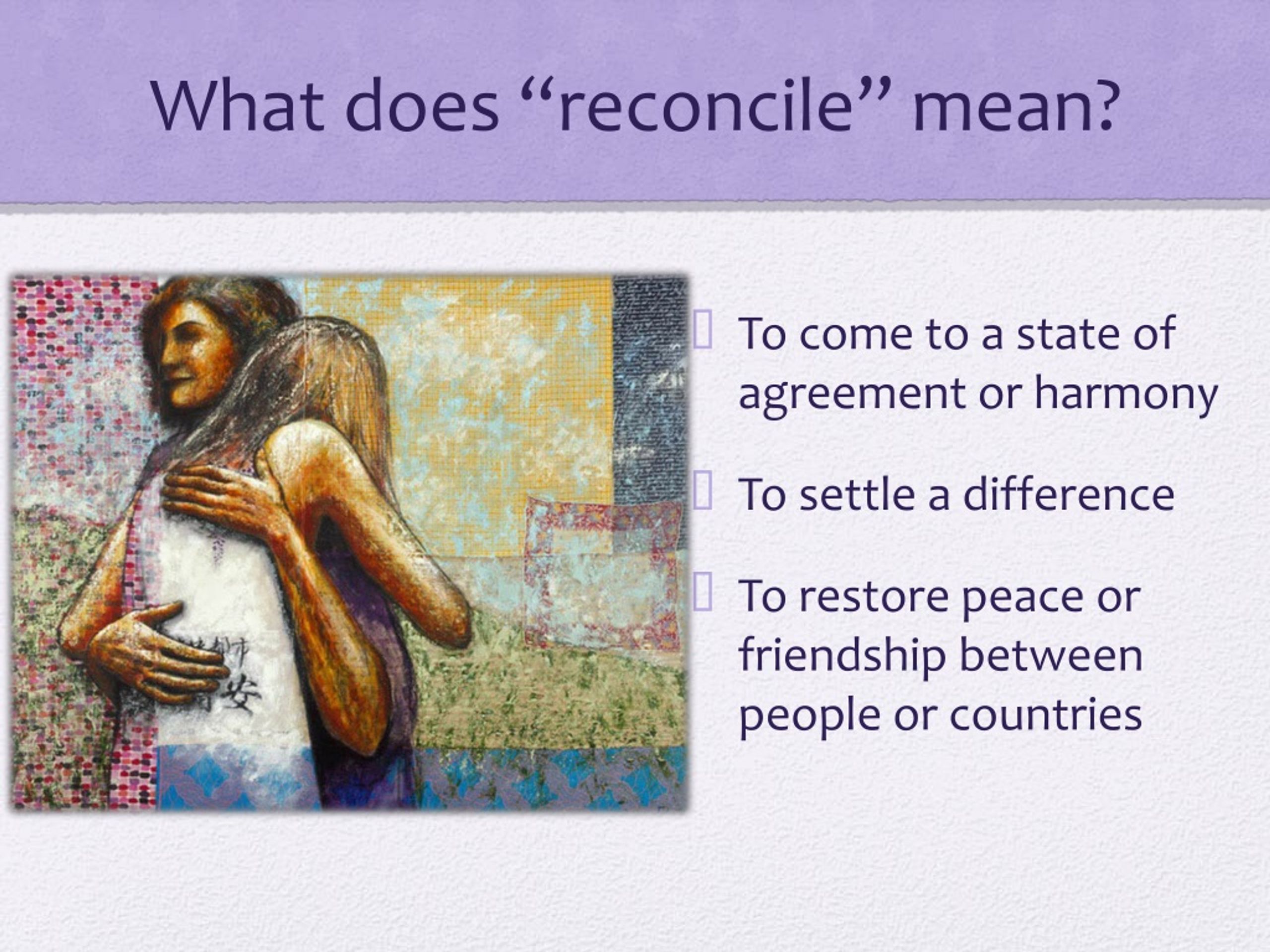 What does outlet reconcile mean