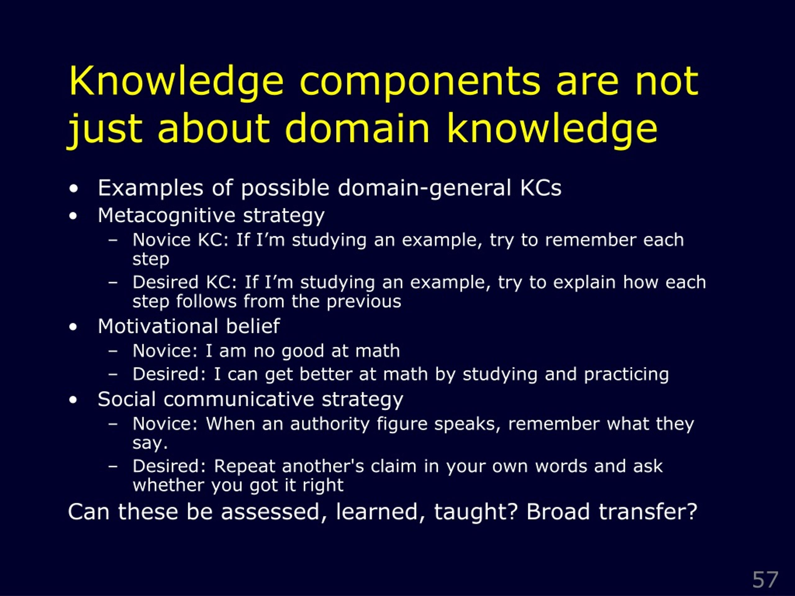 Examples Of Robust Knowledge