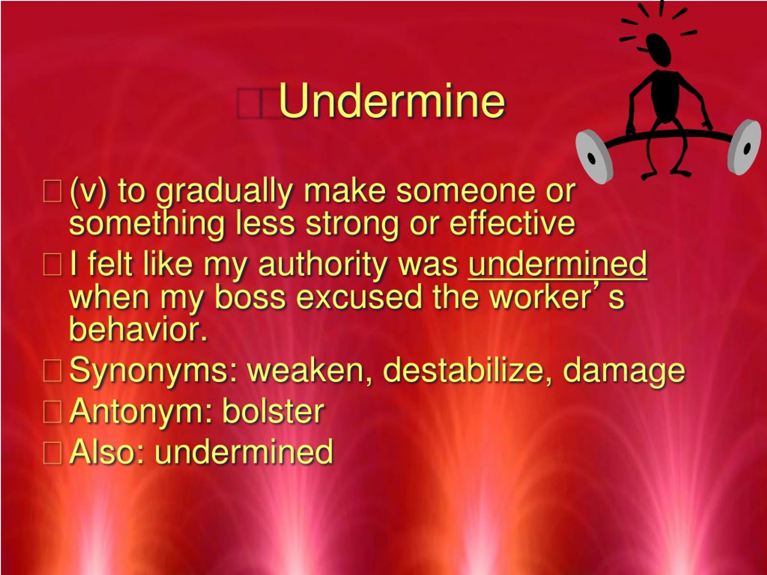 undermine define