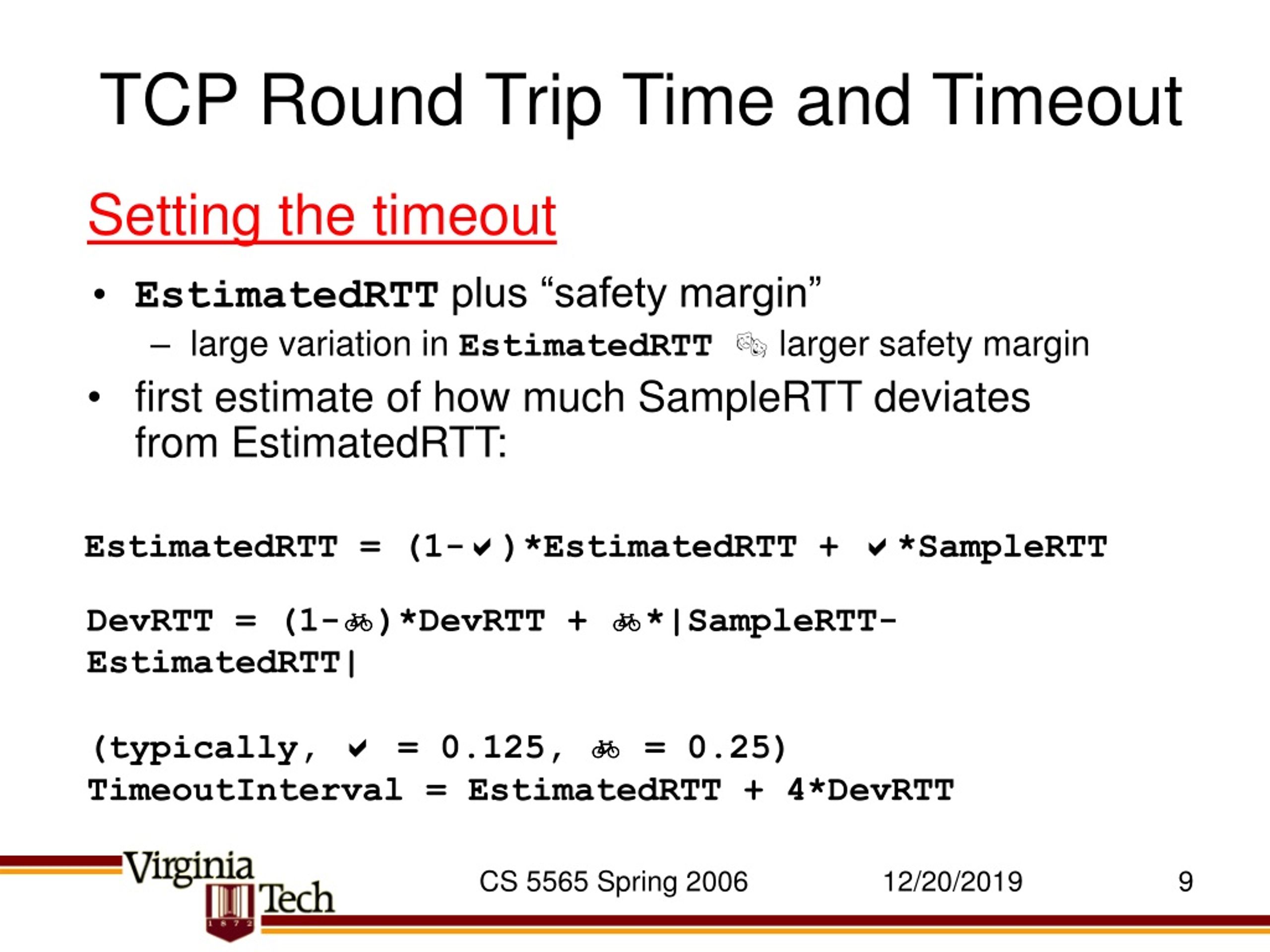 tcp round trip time protocol