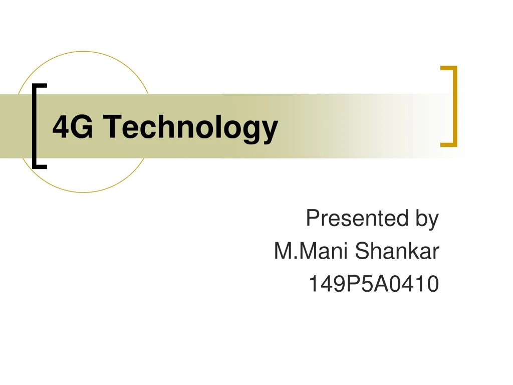 4g technology ppt presentation free download