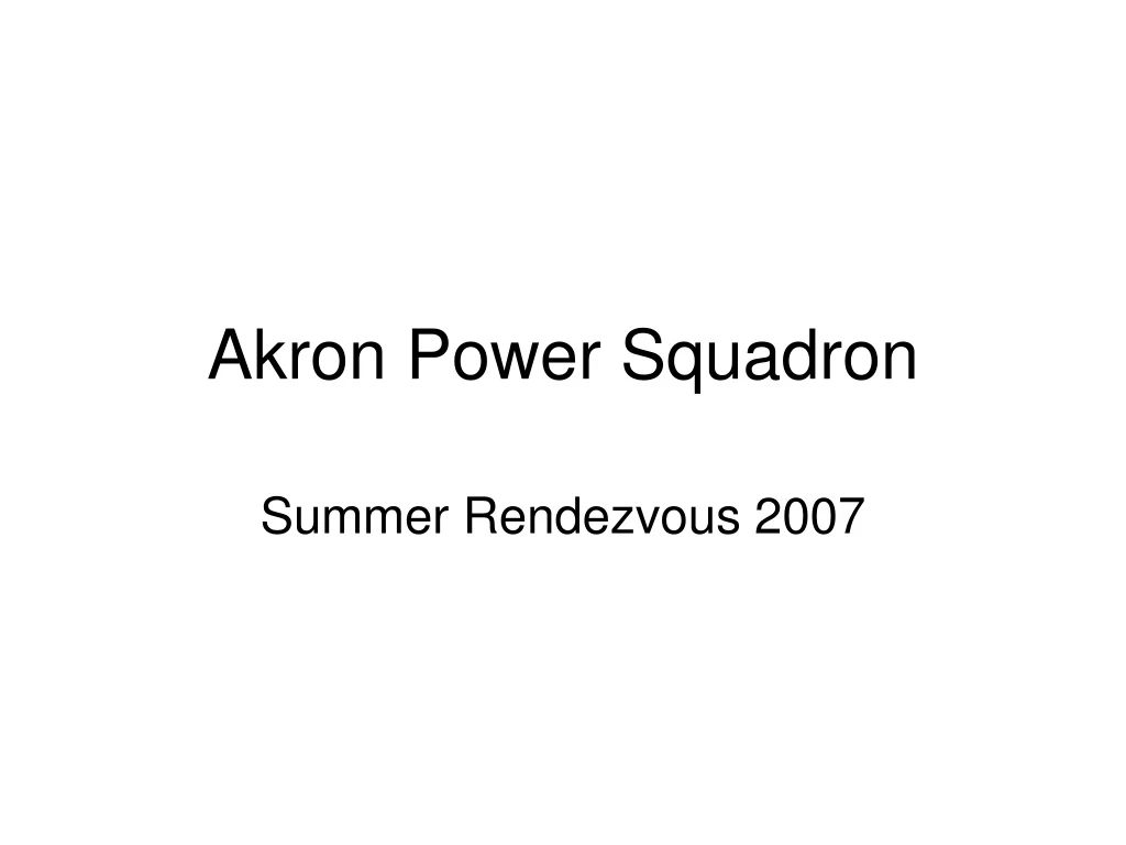 akron power squadron n.