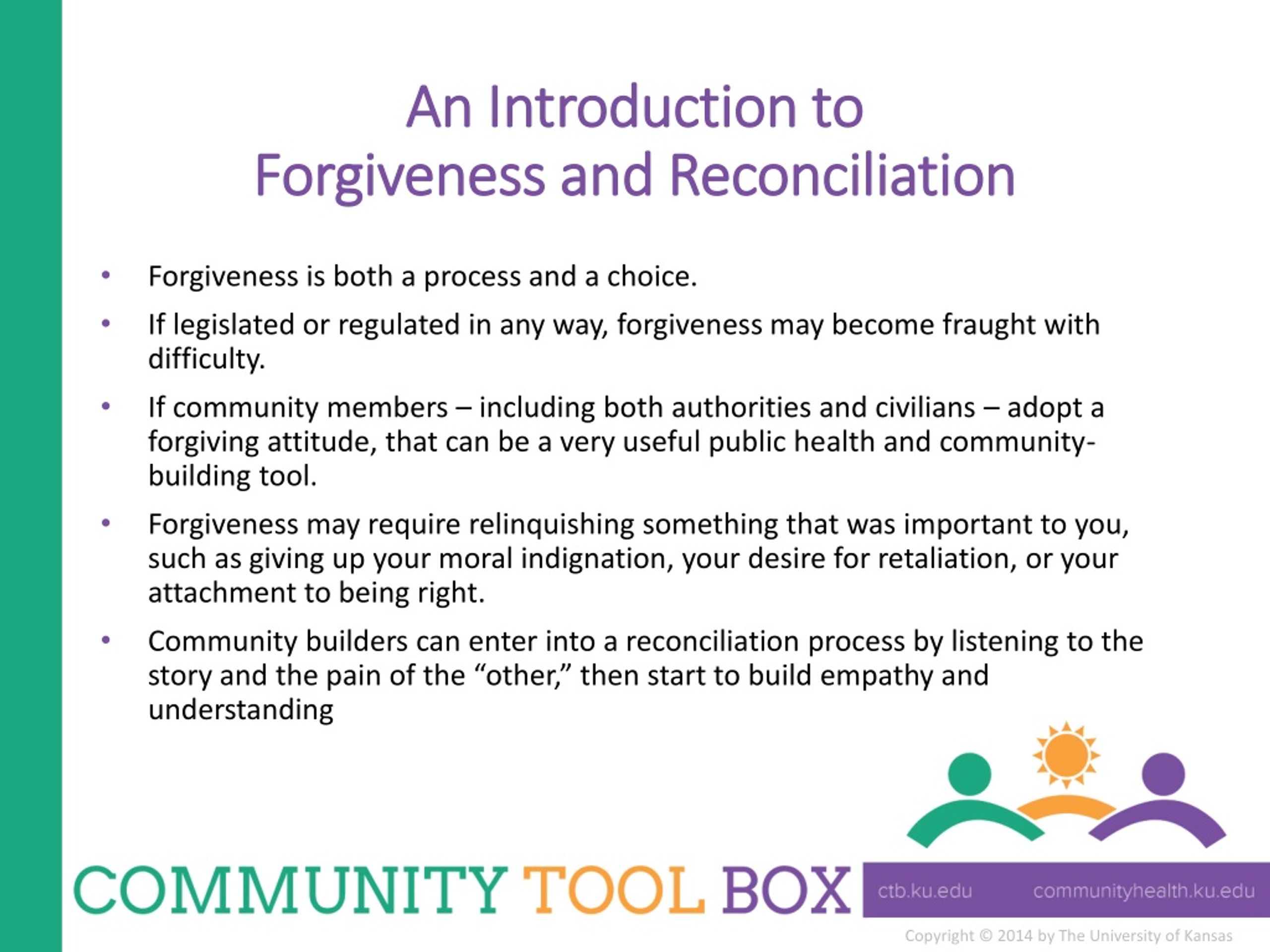forgiveness and reconciliation essay