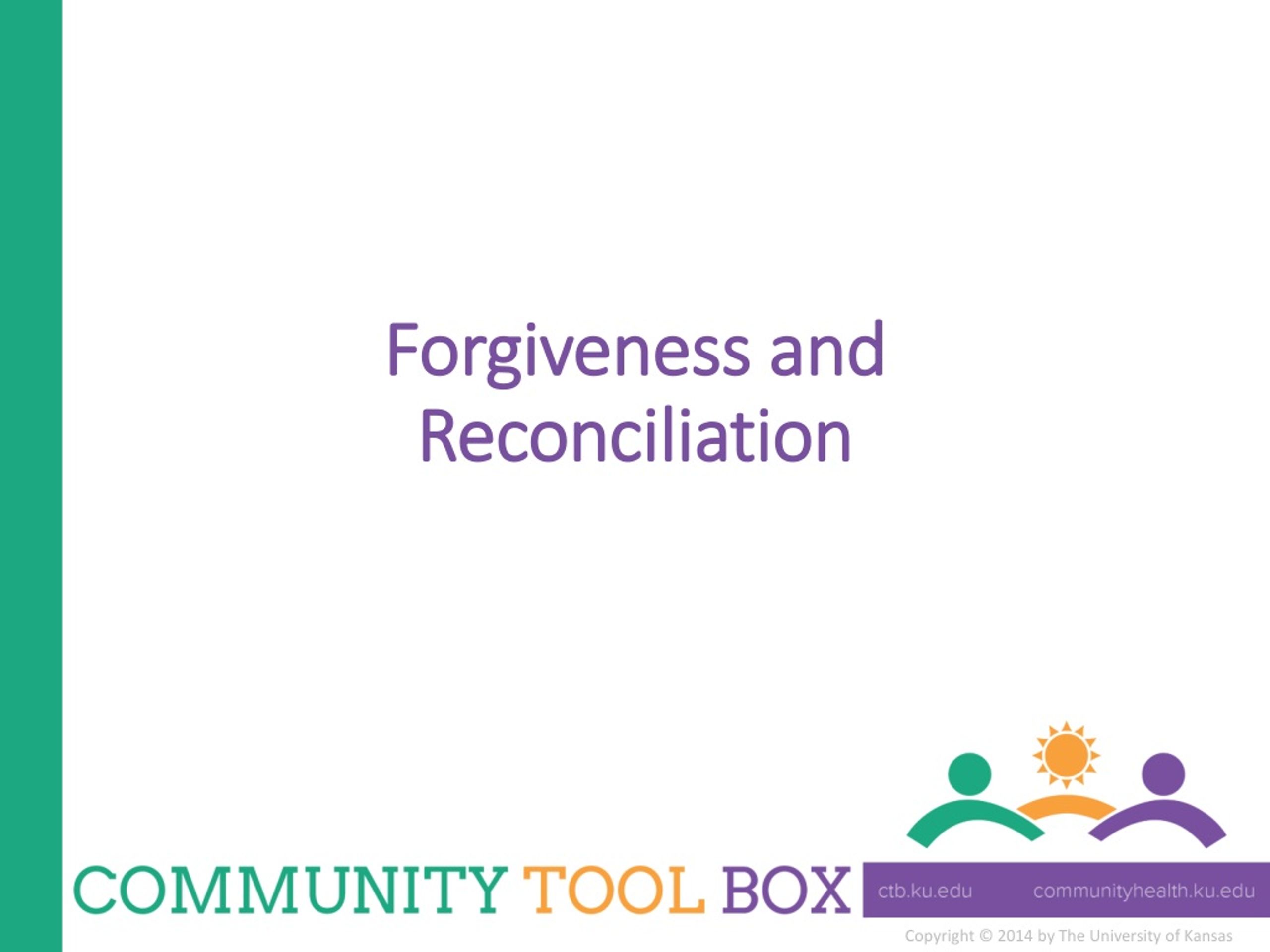 forgiveness and reconciliation essay