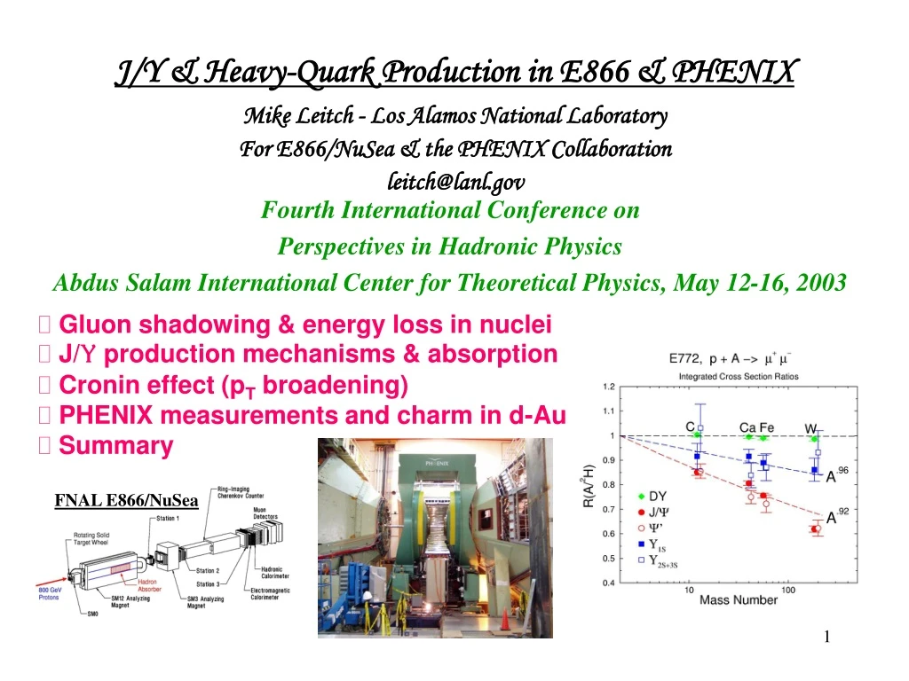 j y heavy quark production in e866 phenix n.