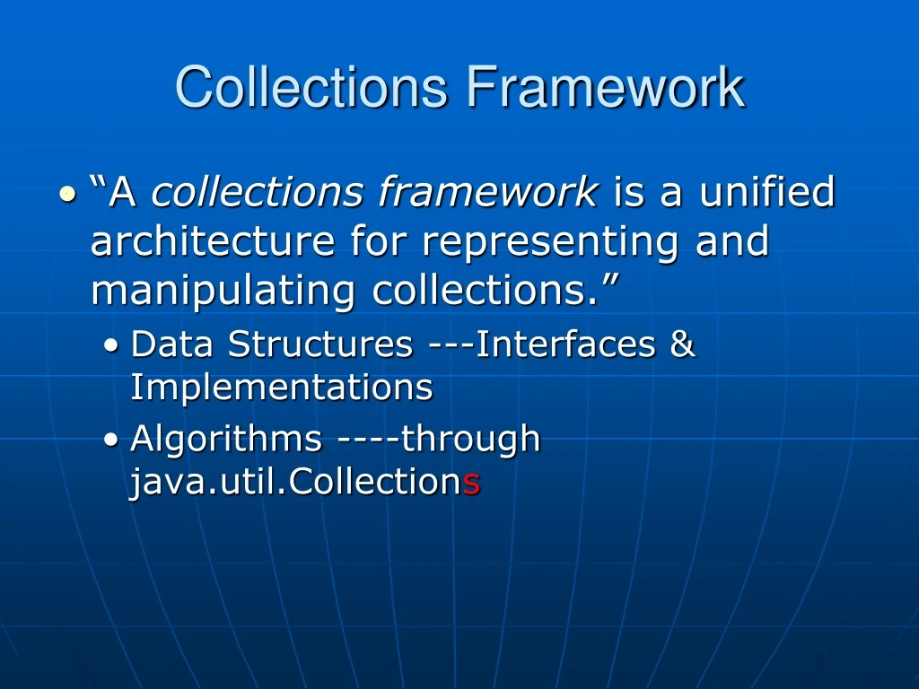 PPT - Collections Framework PowerPoint Presentation, free download - ID ...