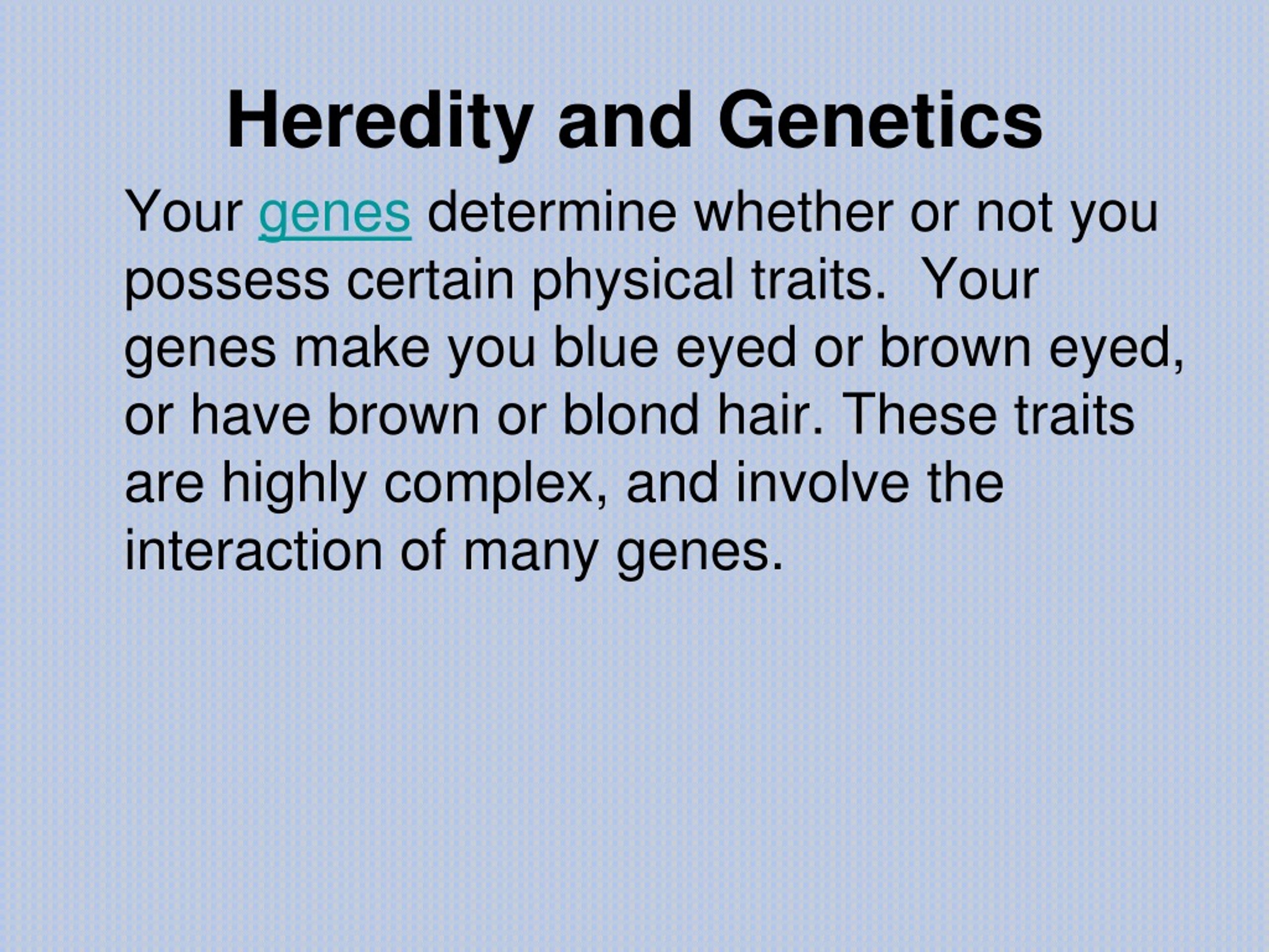 PPT - Heredity And Environment PowerPoint Presentation, Free Download ...