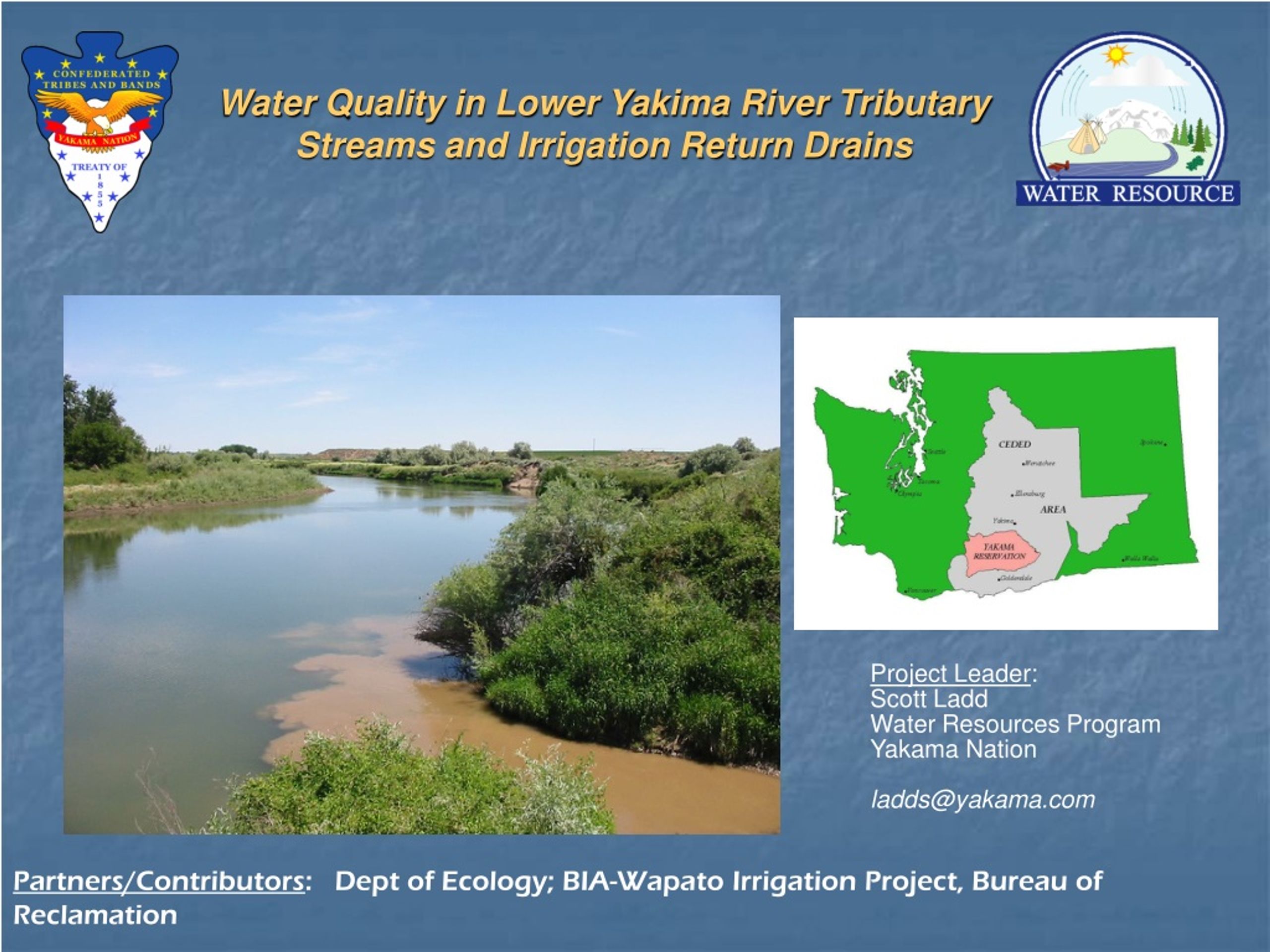 PPT Water Quality in Lower Yakima River Tributary Streams and