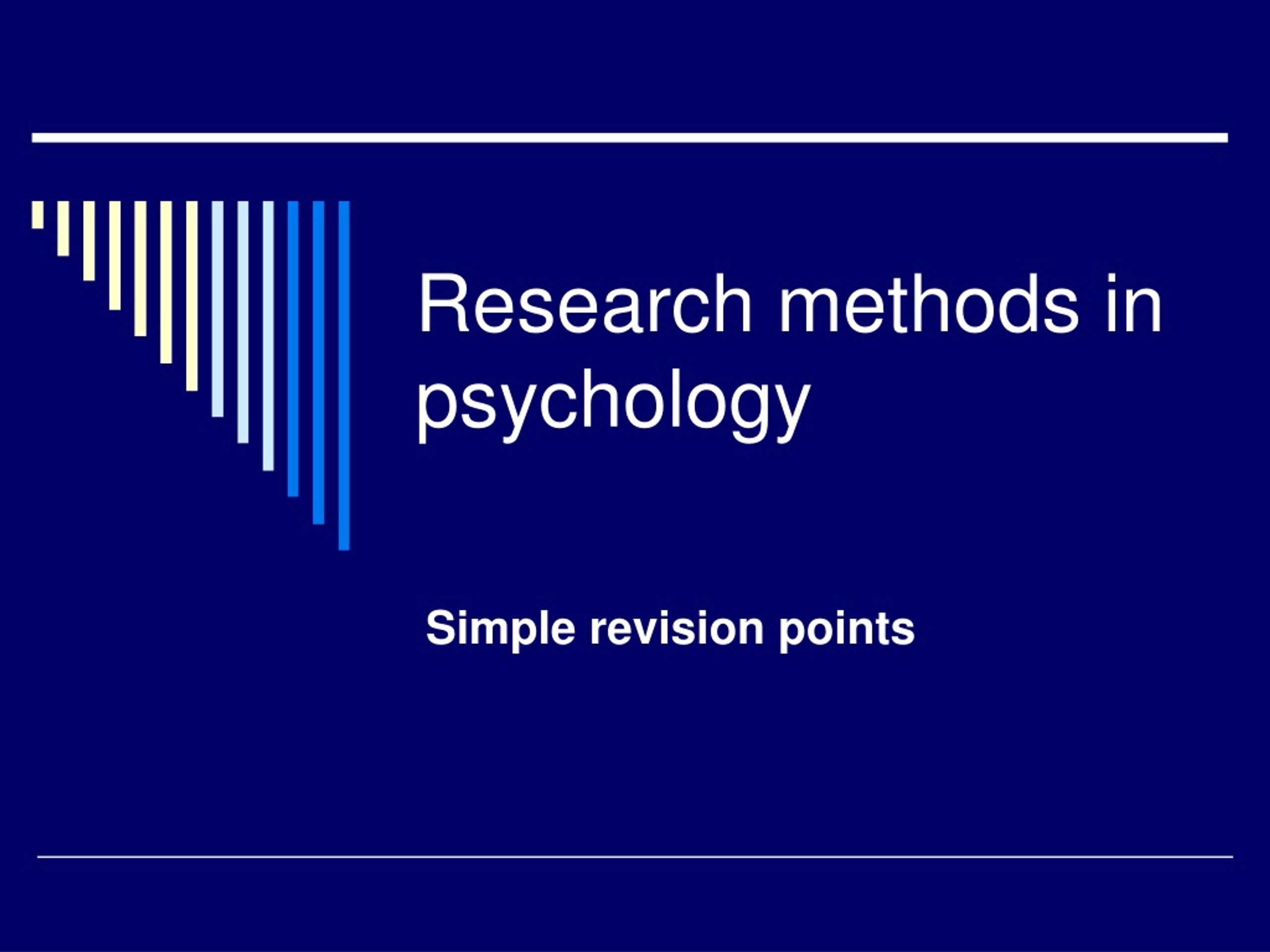 as psychology past papers research methods