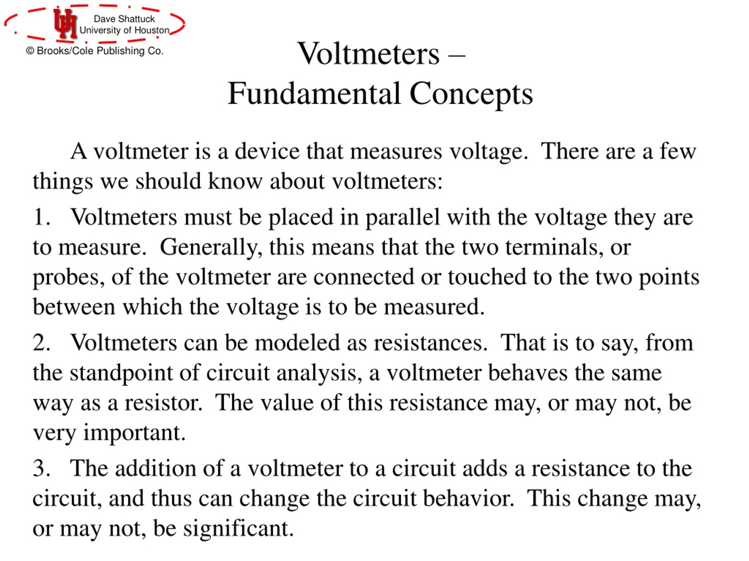 PPT - Dynamic Presentation Of Key Concepts Module 2 – Part 3 Meters ...