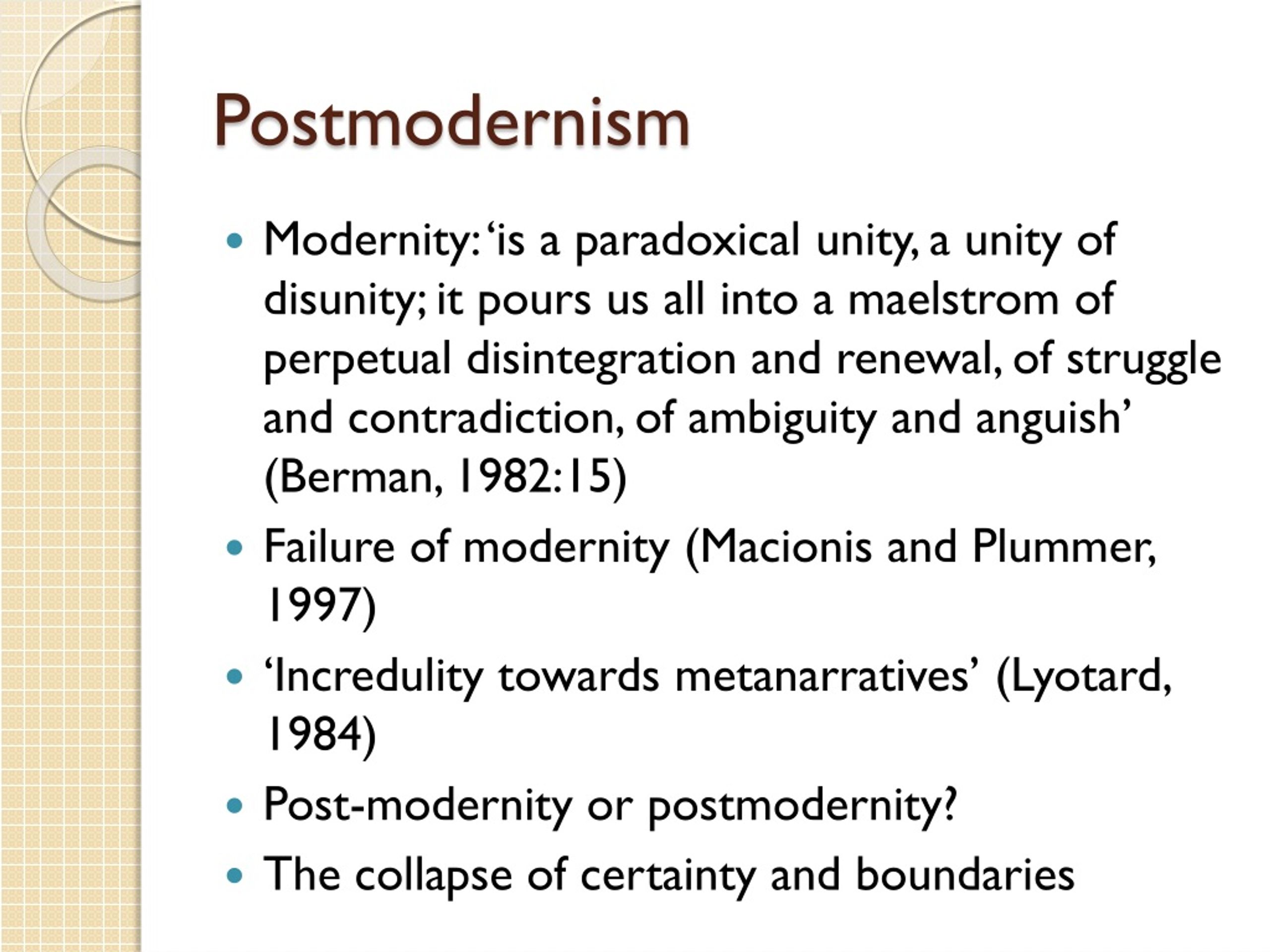 PPT - Postmodernism and Culture PowerPoint Presentation, free download ...