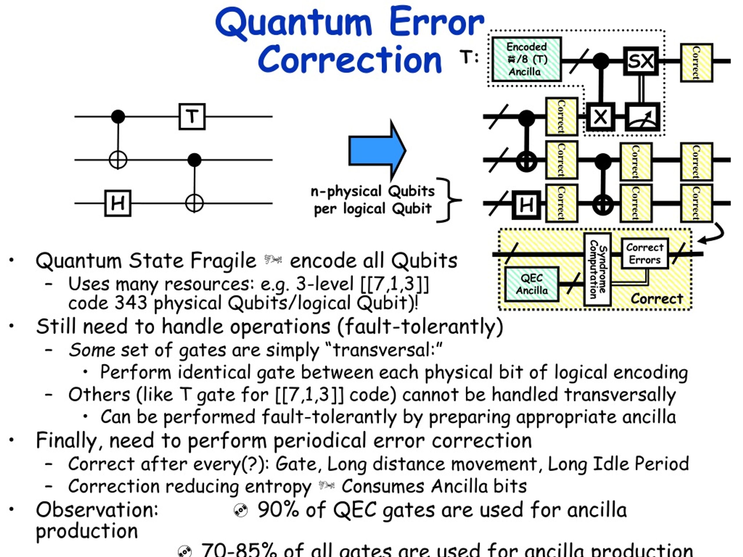 quantum error correction overhead