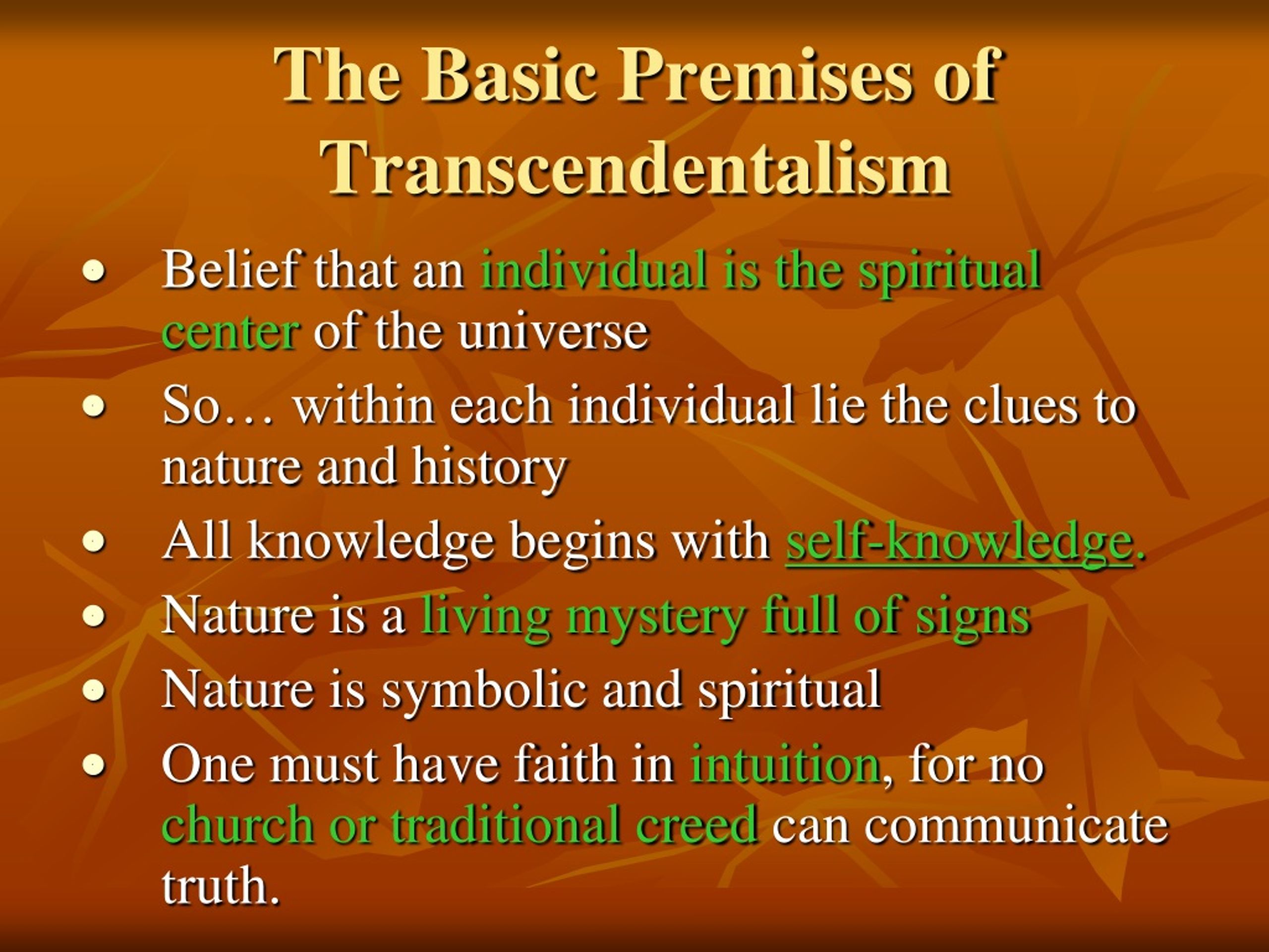 PPT - Introduction To Transcendentalism PowerPoint Presentation, Free ...