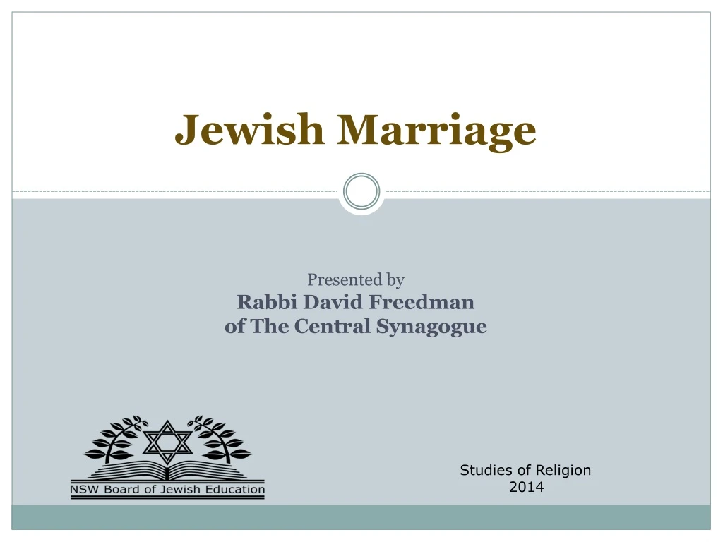 jewish marriage n.