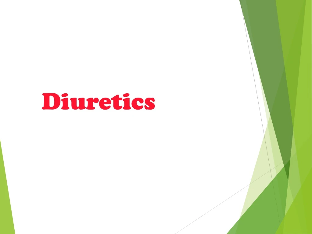 PPT - Diuretics PowerPoint Presentation, Free Download - ID:9235440