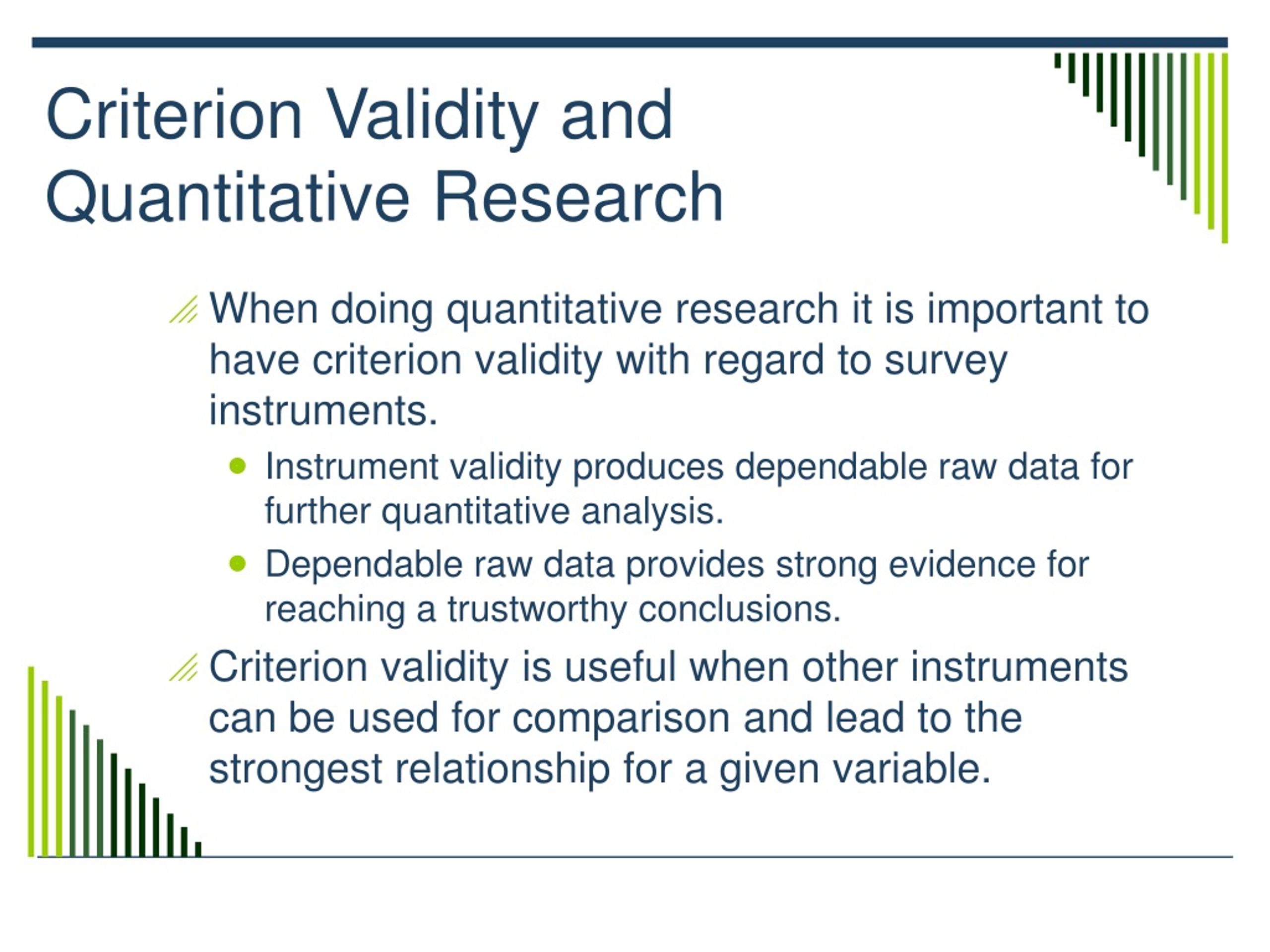 research validity in quantitative research