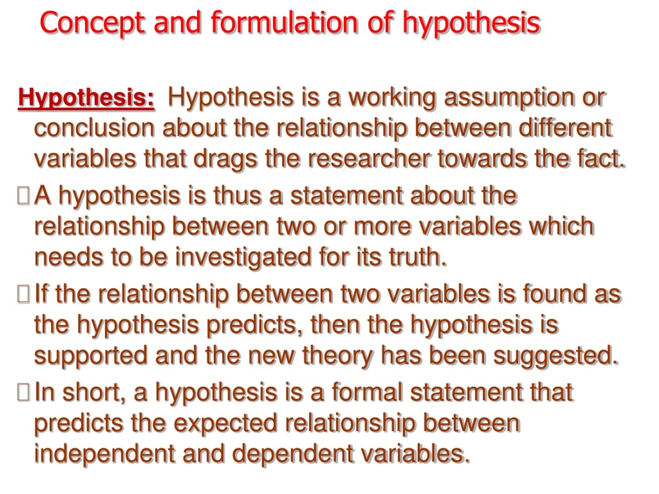 PPT - Unit III Problem Definition and Hypothesis Formulation PowerPoint ...