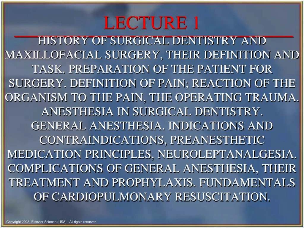 PPT - Indications For Maxillofacial Surgery PowerPoint Presentation ...