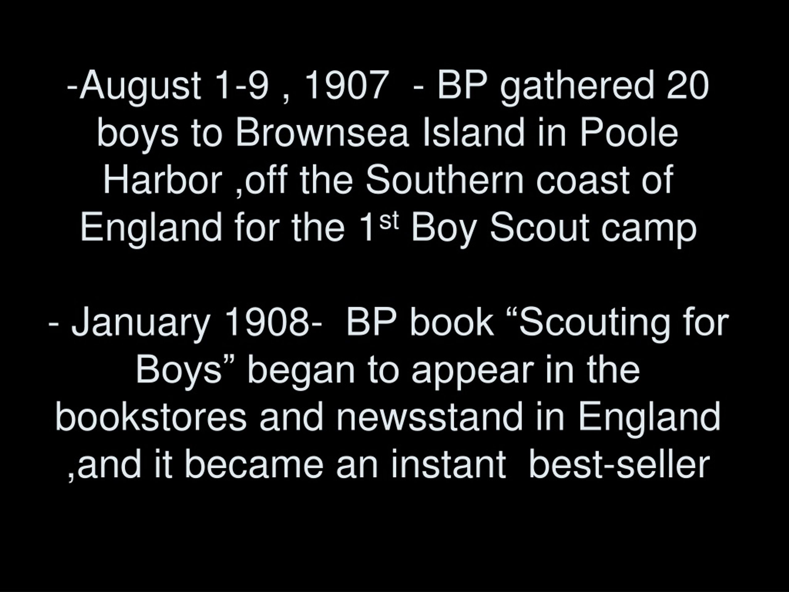 PPT - Brief History Of Scouting: PowerPoint Presentation, Free Download ...