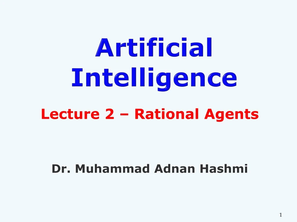 artificial intelligence n.