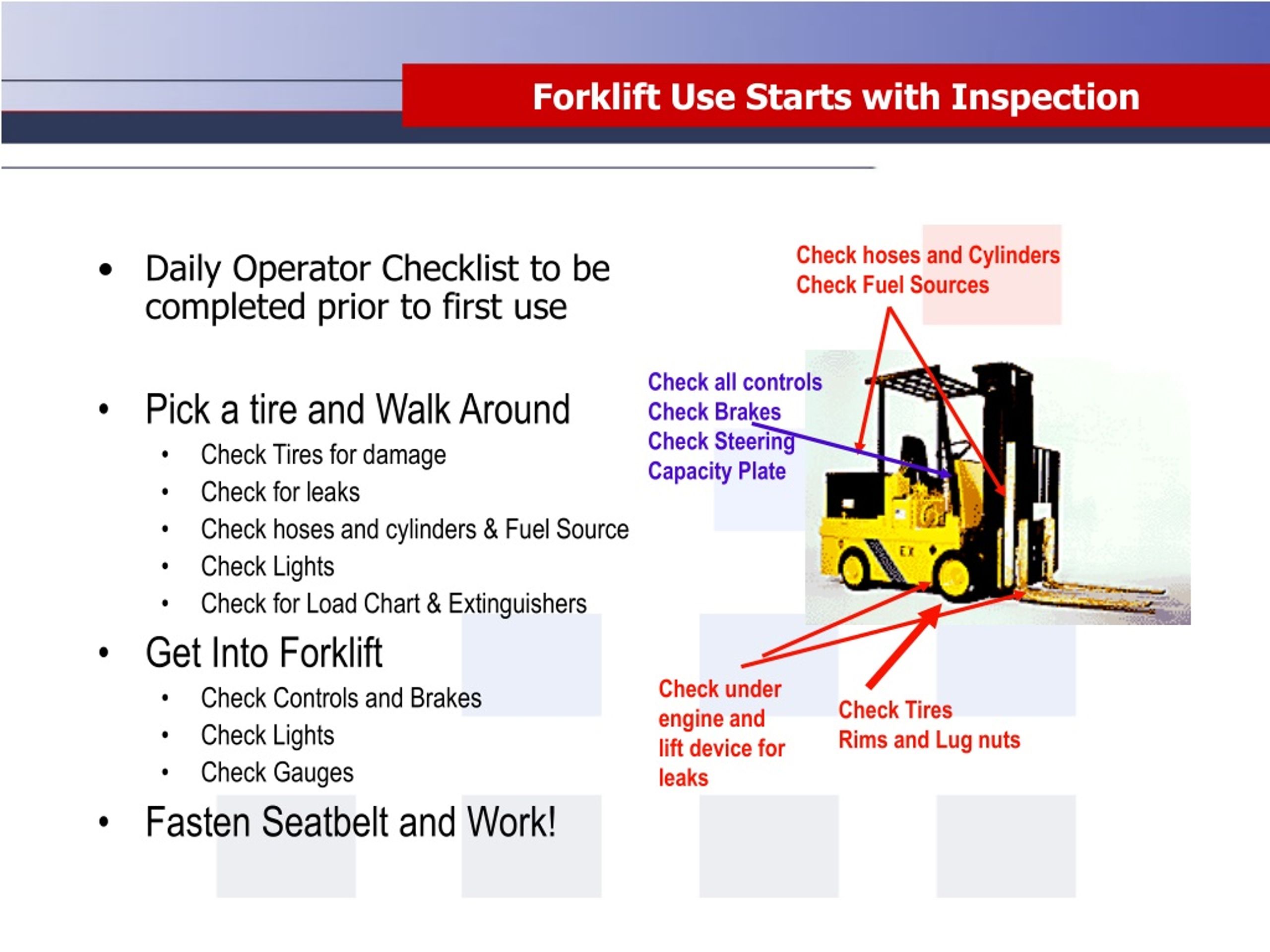 forklift training powerpoint presentation