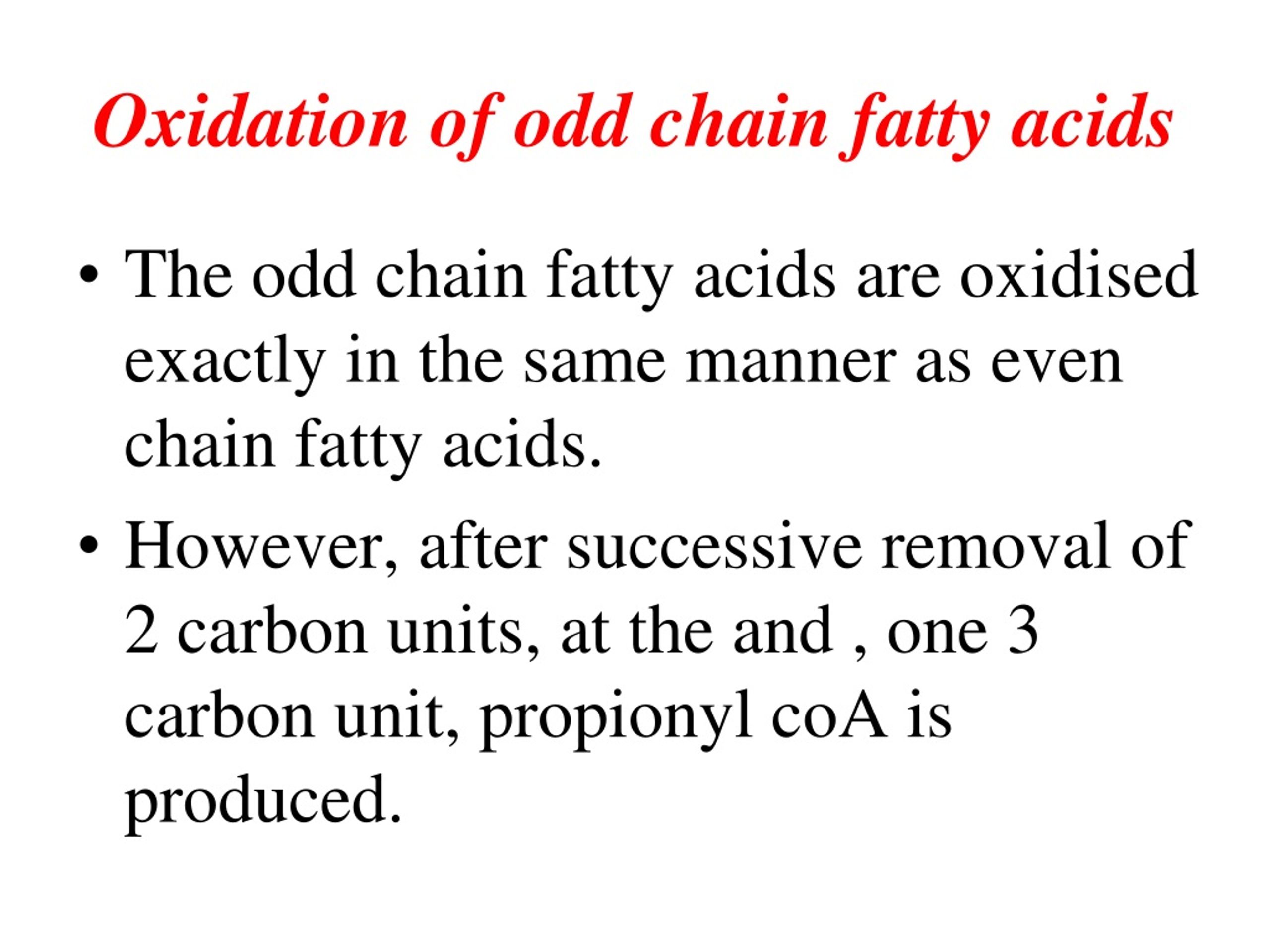 Ppt Oxidation Of Fatty Acid Powerpoint Presentation Free Download Id9241056 7060