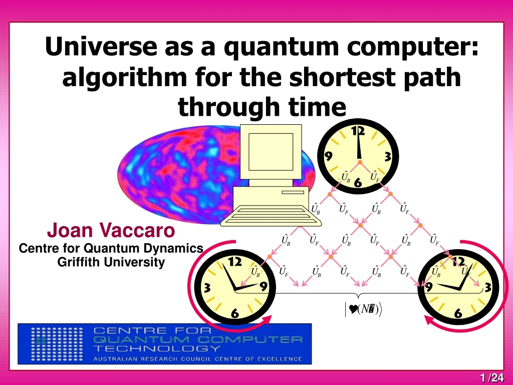 PPT - Universe as a quantum computer: algorithm for the shortest path ...