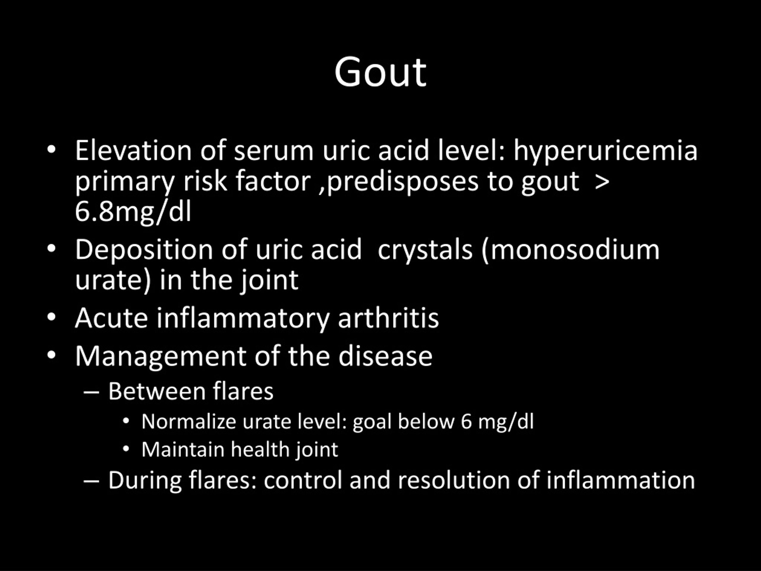 PPT - Gout PowerPoint Presentation, free download - ID:9243096