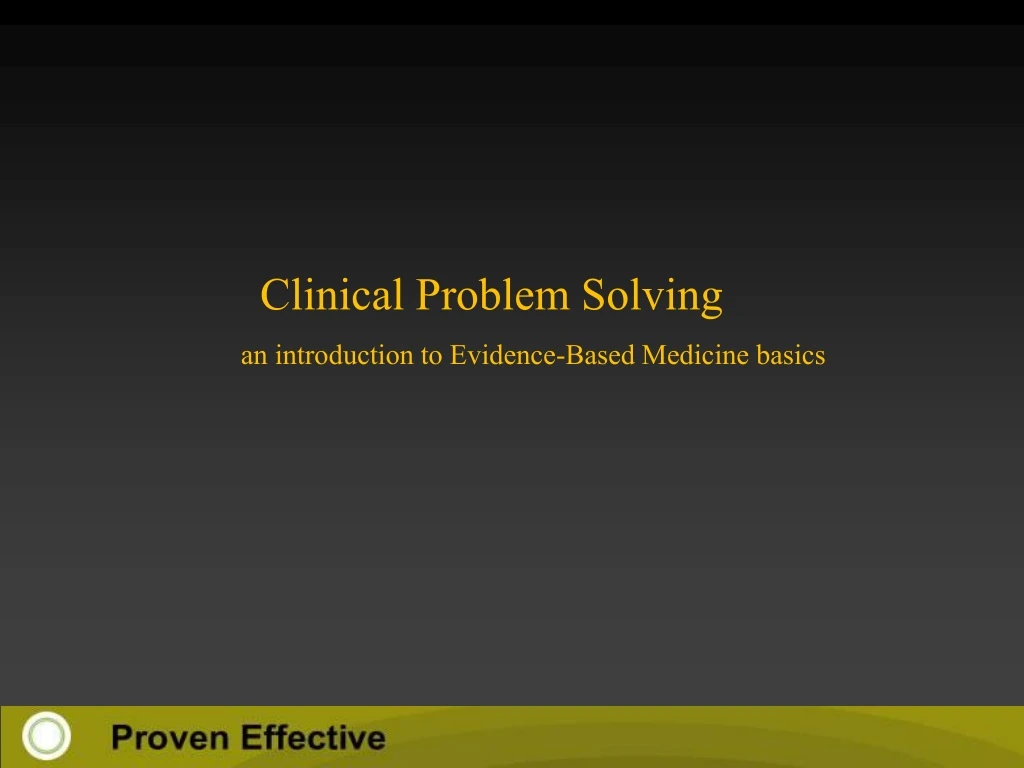 medical problem solving an analysis of clinical reasoning pdf
