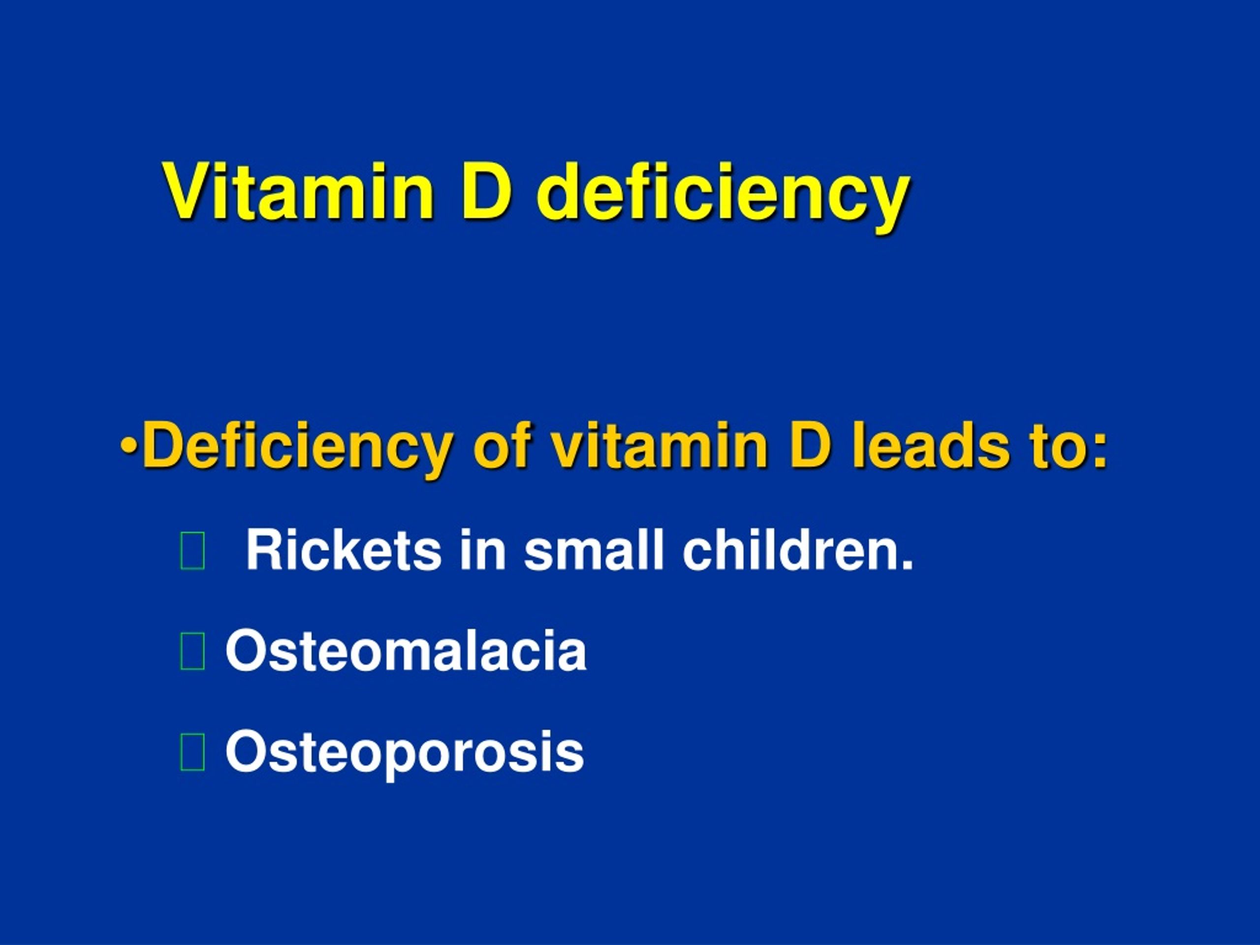 PPT - Vitamin Deficiency Disorders PowerPoint Presentation, free ...