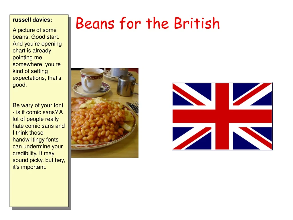 beans for the british n.