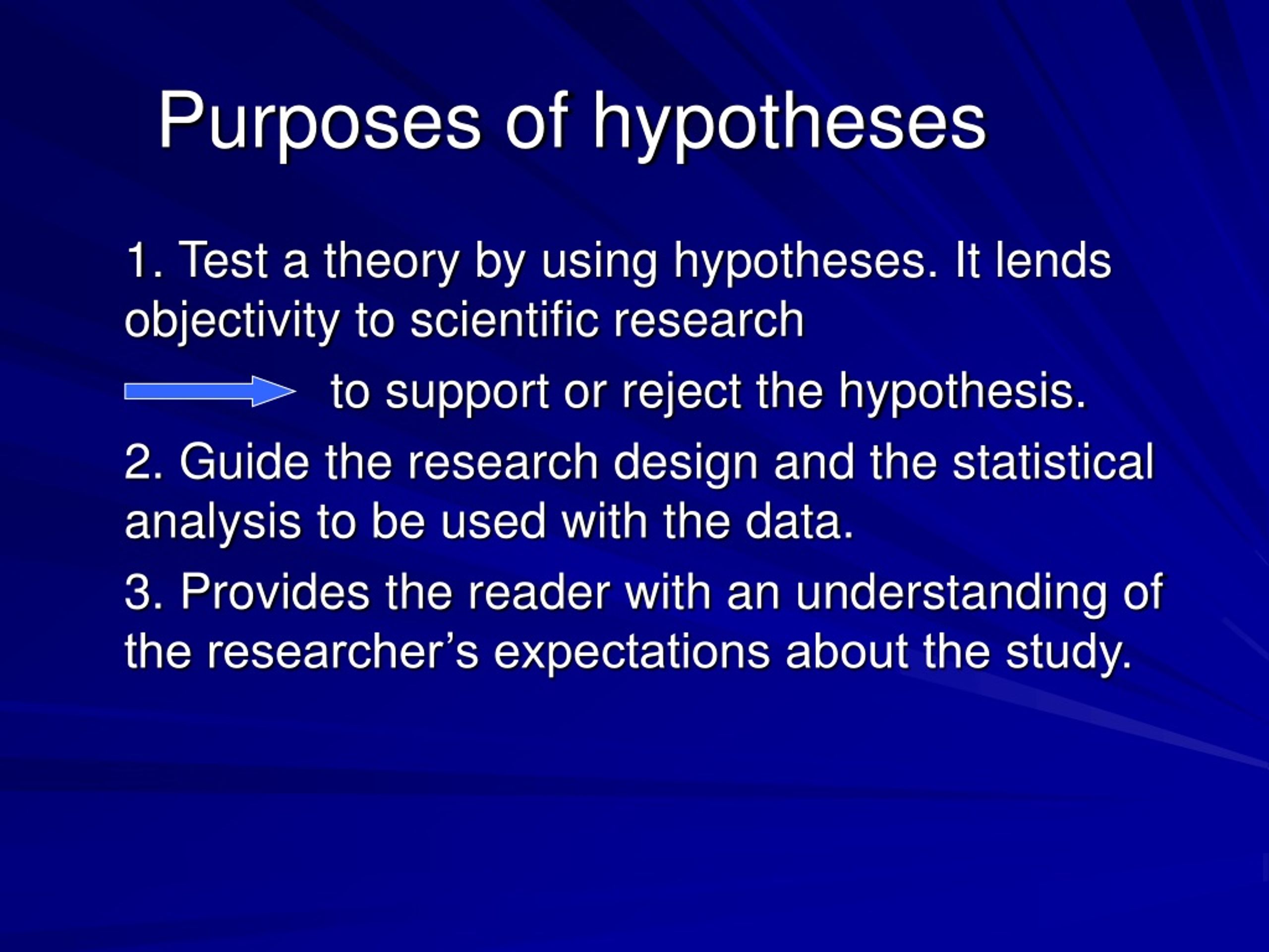 PPT - Hypotheses and Research Questions PowerPoint Presentation, free ...