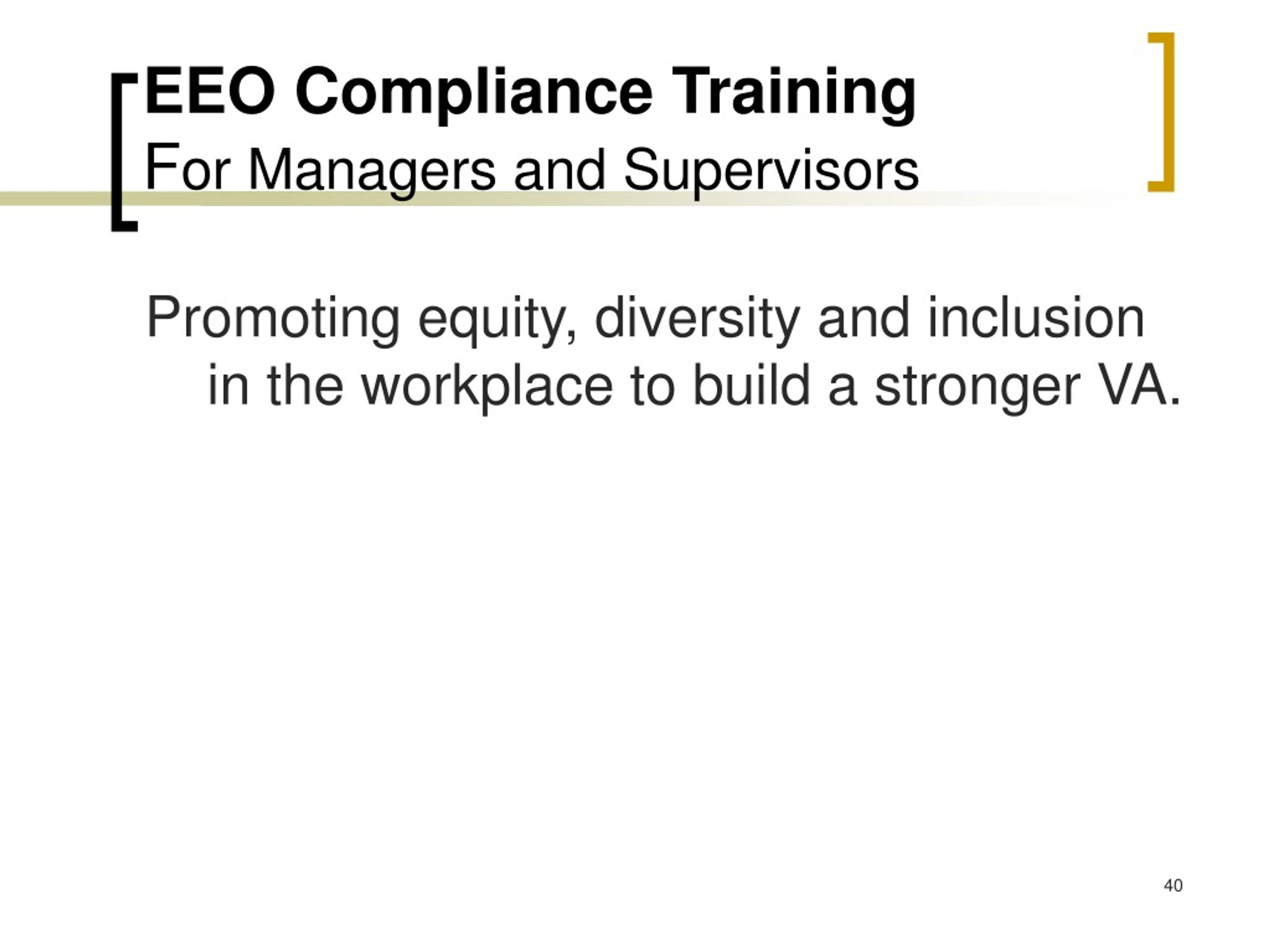 Ppt Eeo Compliance Training For Managers And Supervisors Powerpoint Presentation Id 9248593
