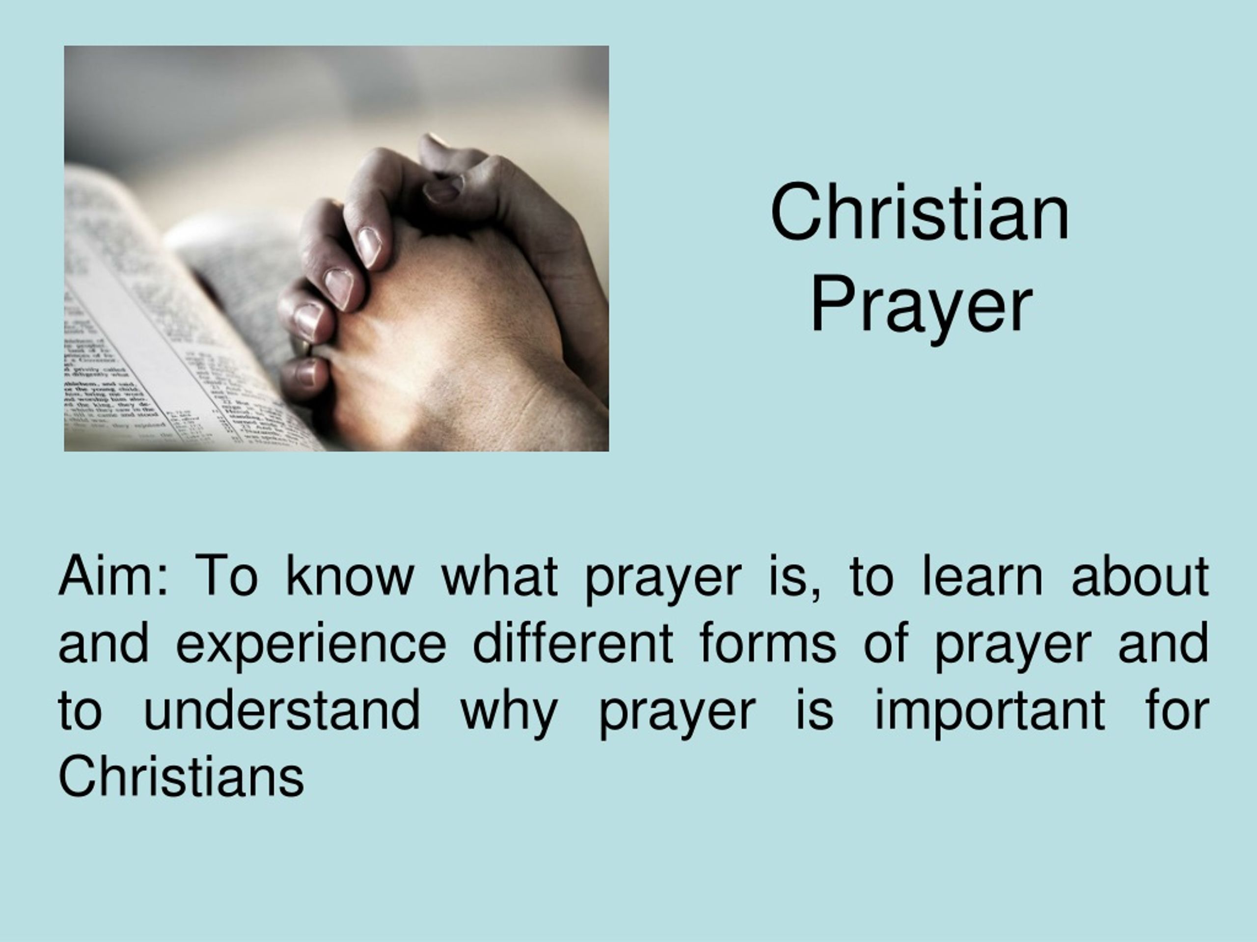 Ppt Christian Prayer Powerpoint Presentation Free Download Id9249402