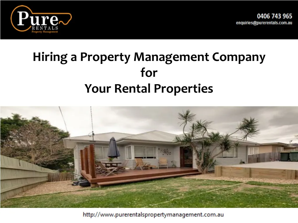 hiring a property management company for your n.