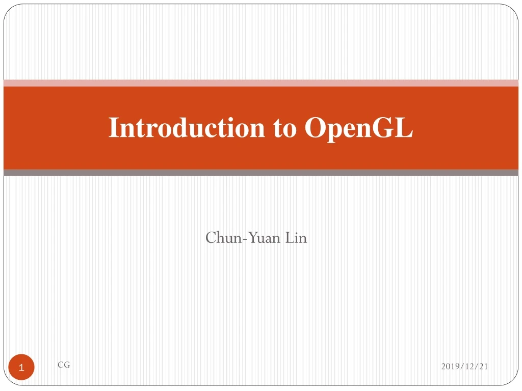 introduction to opengl n.