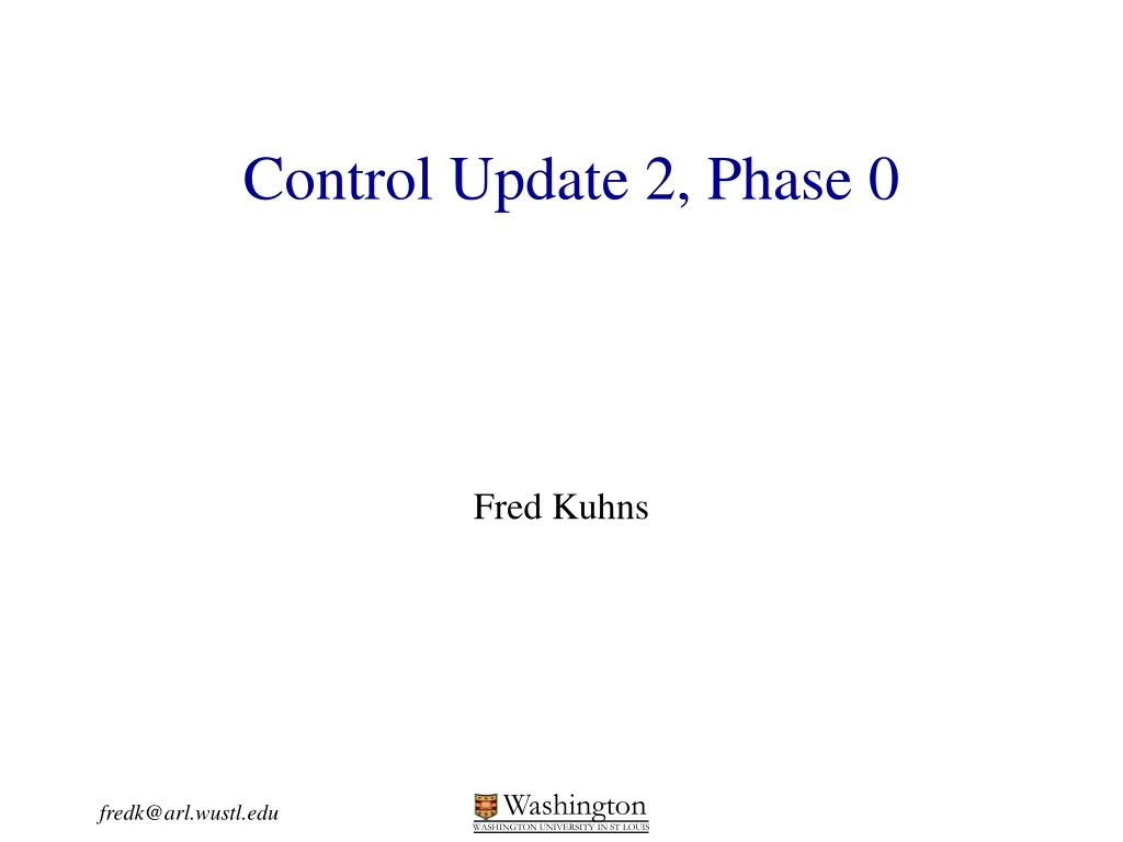 control update 2 phase 0 n.