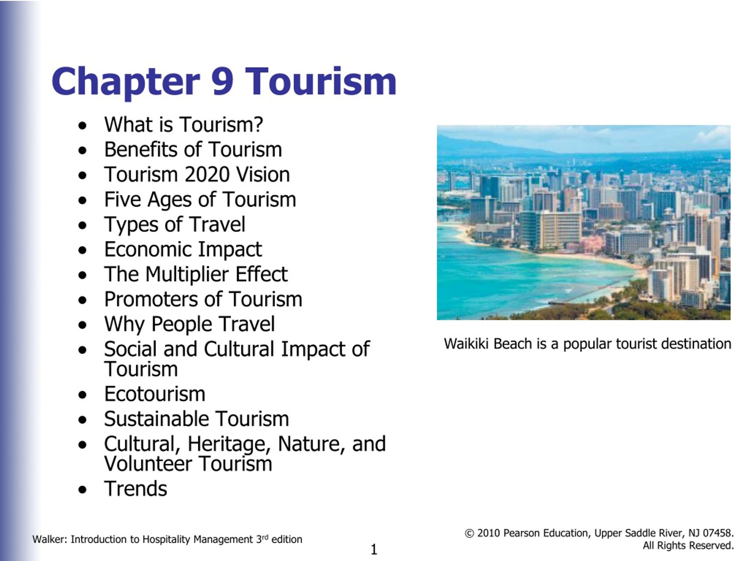 what is tourism in points