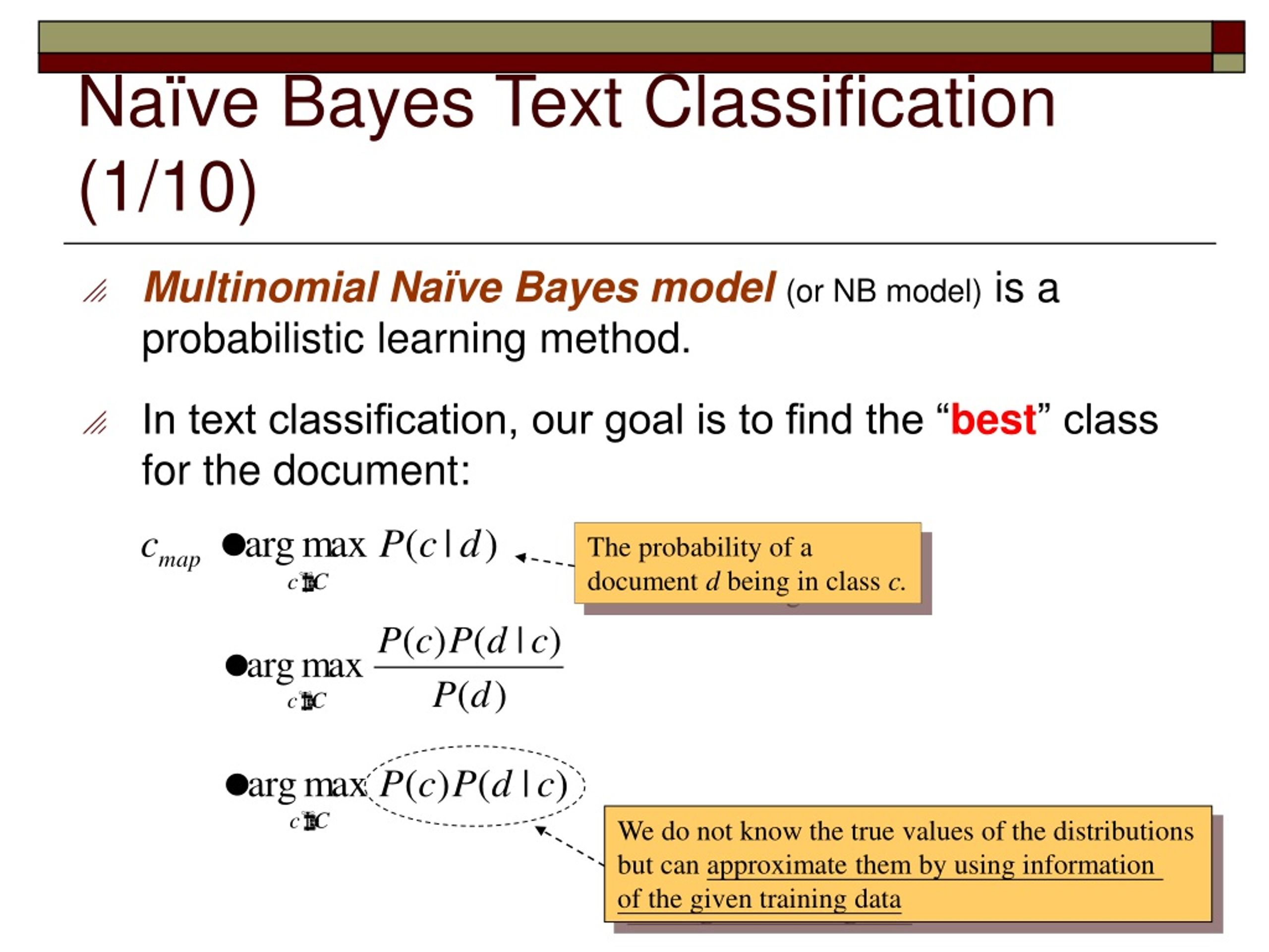 PPT - Text Classification And Naïve Bayes PowerPoint Presentation, Free ...