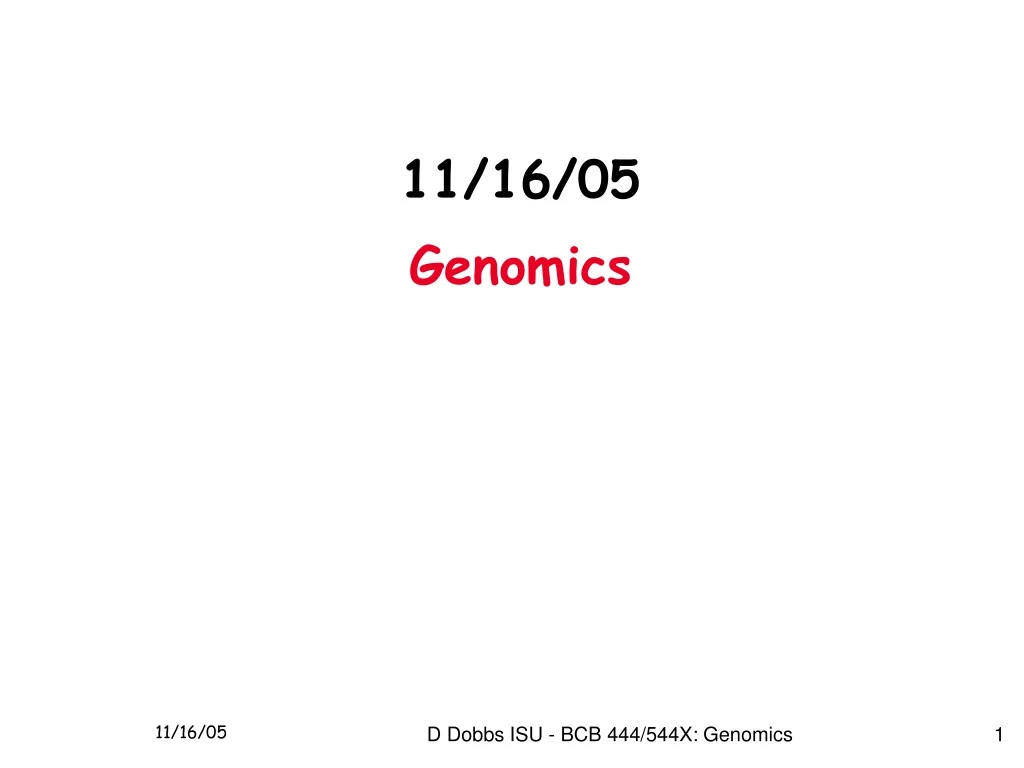 11 16 05 genomics n.