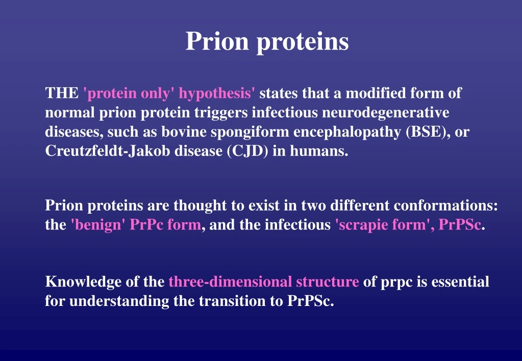 PPT - Prion Proteins PowerPoint Presentation, Free Download - ID:9254130