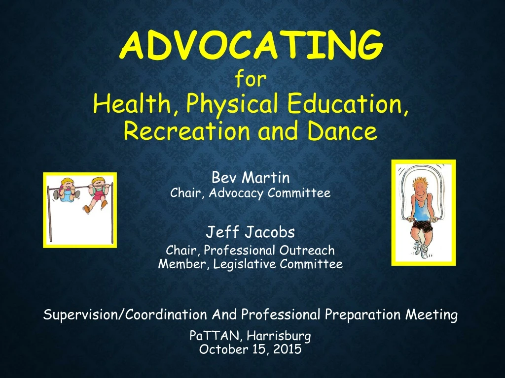 advocating for health physical education n.