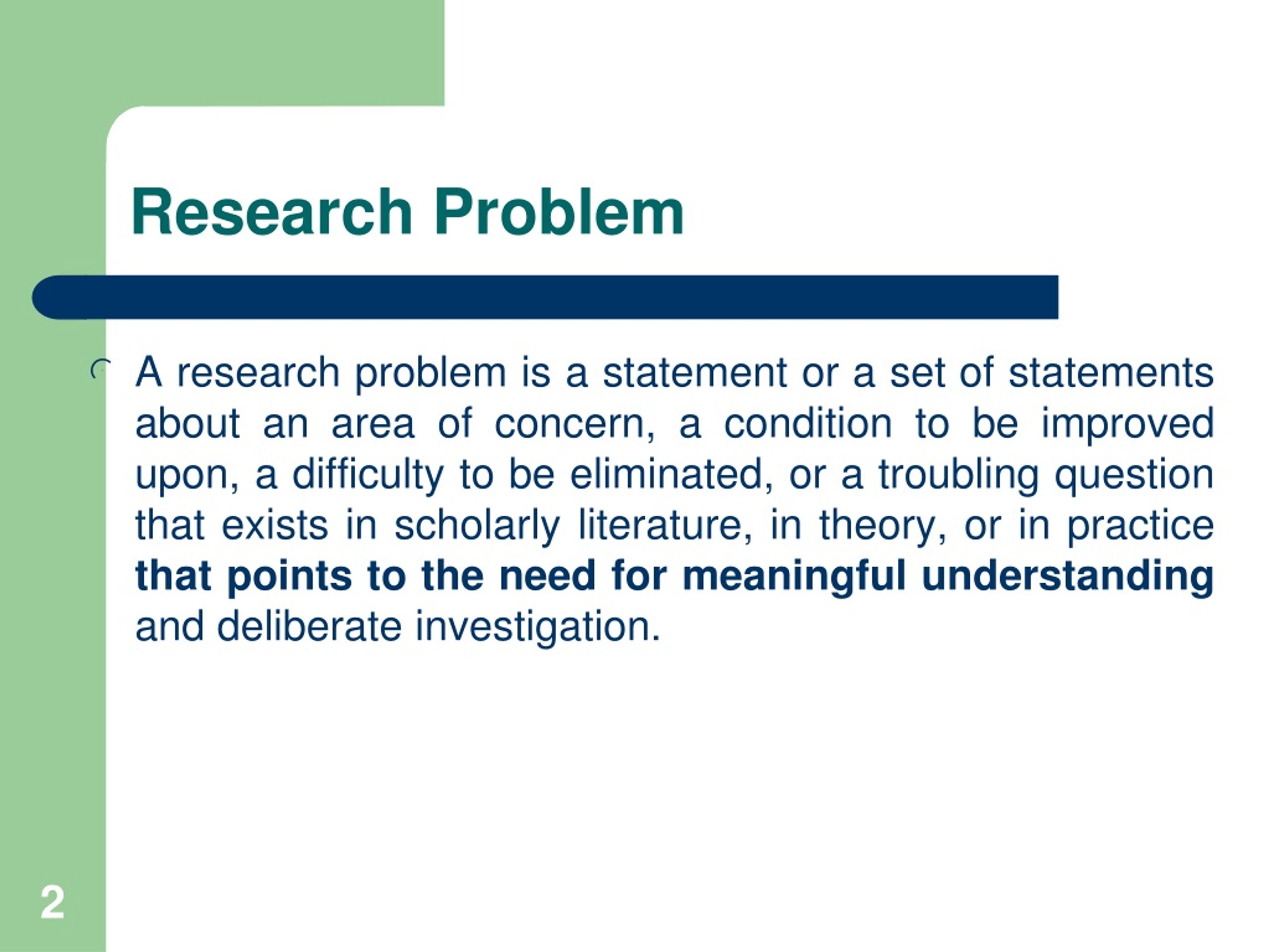 ppt on research problem