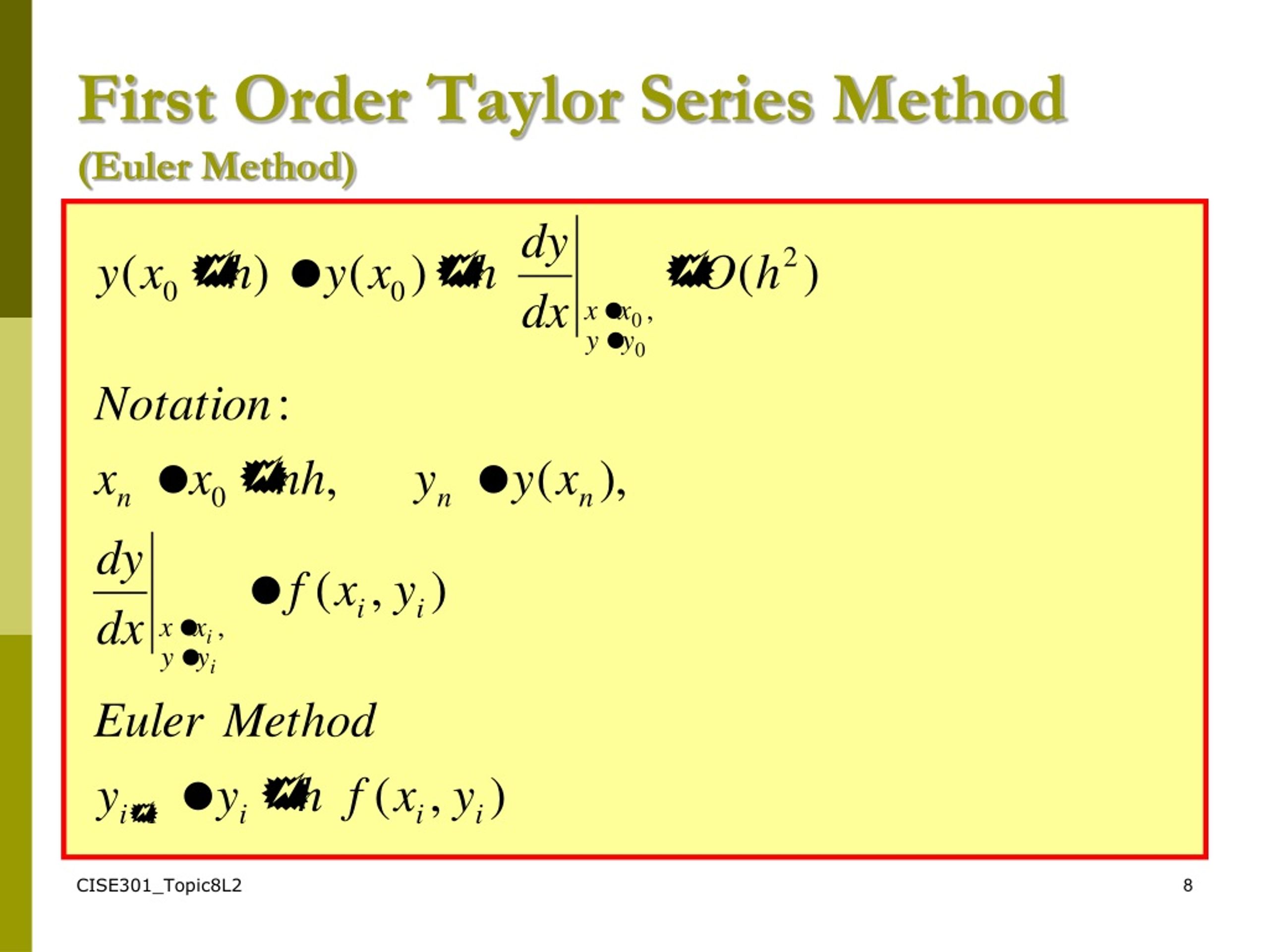 PPT - SE301: Numerical Methods Topic 8 Ordinary Differential Equations ...