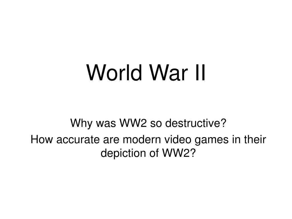 PPT - World War II PowerPoint Presentation, free download - ID:9255147