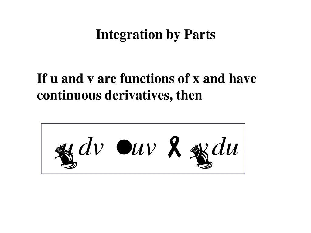 Ppt Integration By Parts Powerpoint Presentation Free Download Id 9255950