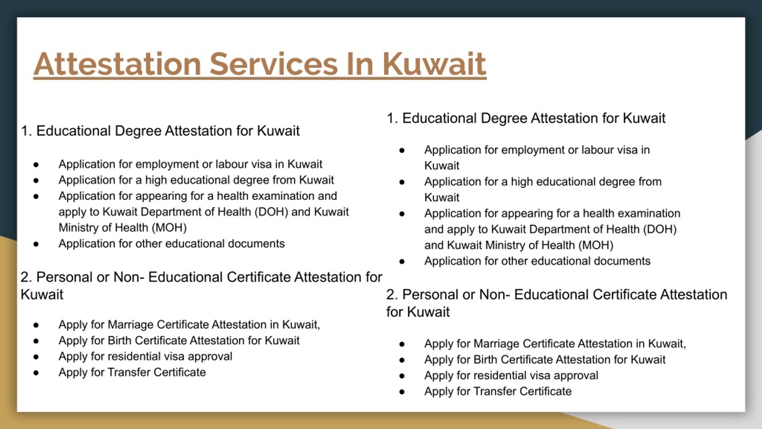 Ppt Certificate Attestation In Kuwait Powerpoint Presentation Free Download Id9263747 2539