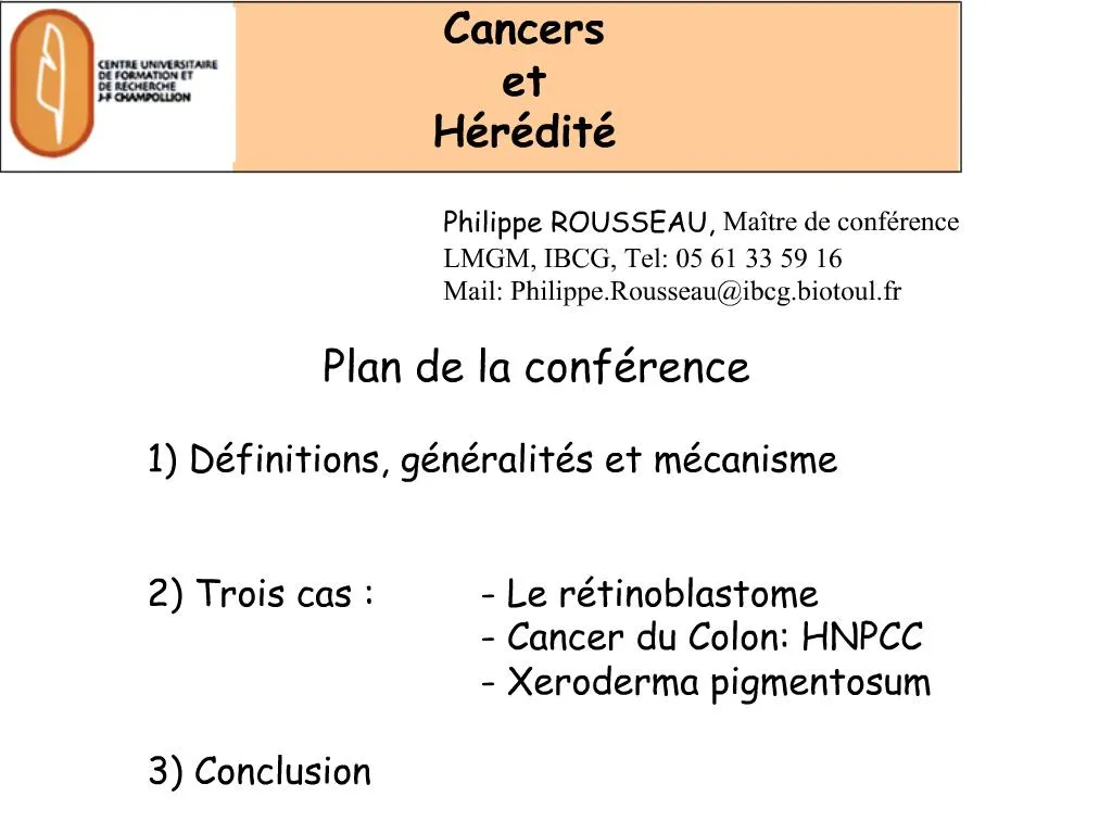 PPT - Plan De La Conf Rence 1 D Finitions, G N Ralit S Et M Canisme 2 ...