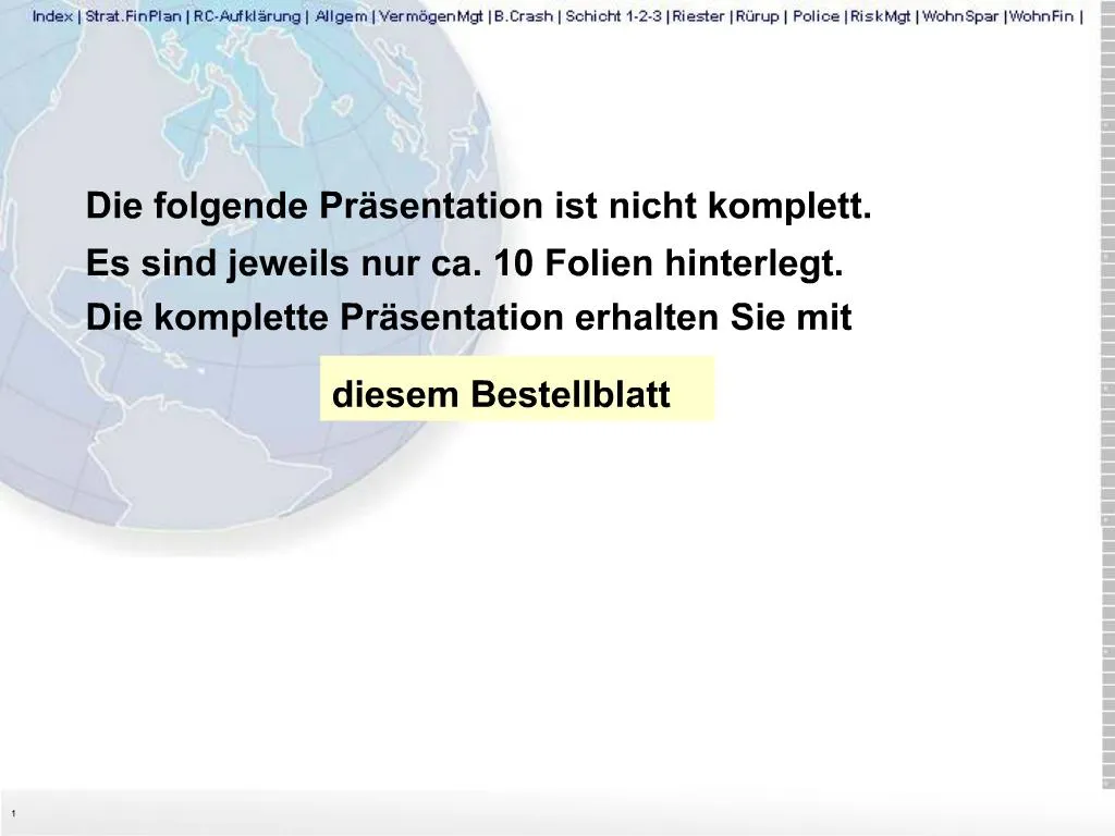 PPT - Die Folgende Pr Sentation Ist Nicht Komplett. Es Sind Jeweils Nur ...