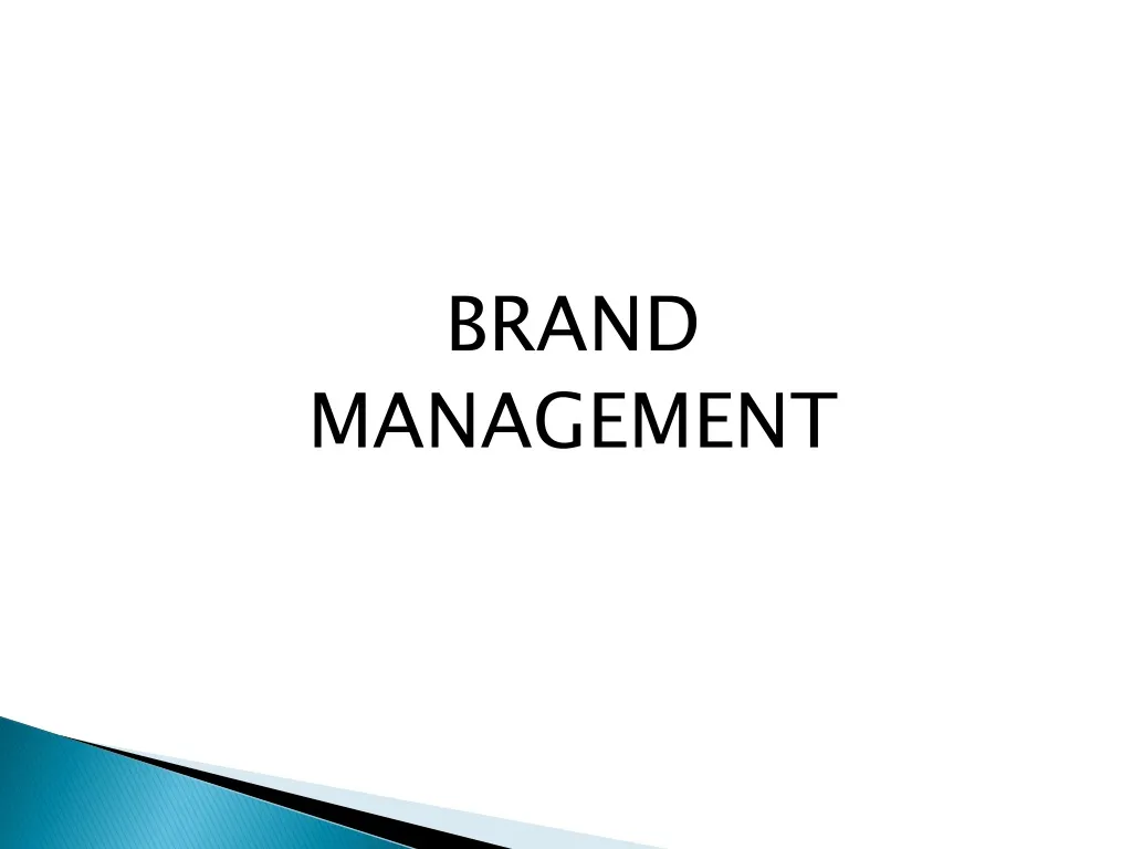 PPT - BRAND MANAGEMENT PowerPoint Presentation, Free Download - ID:940069